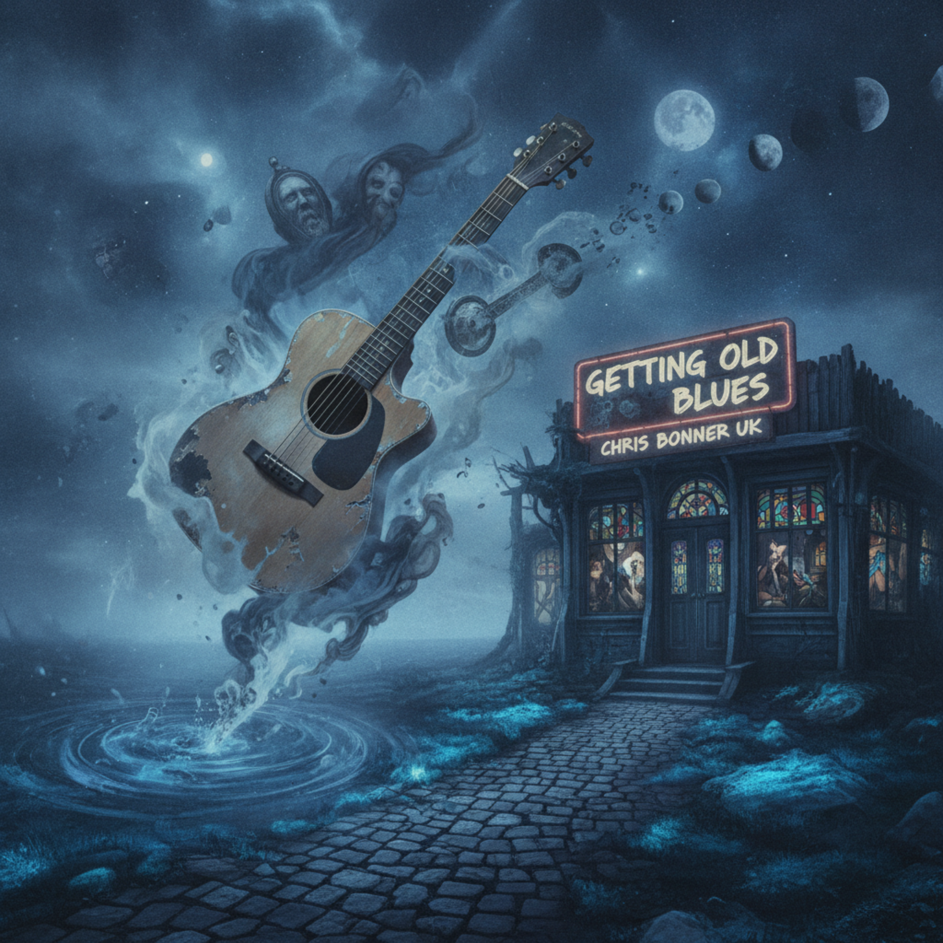 Getting Old Blues by Chris Bonner UK cover art