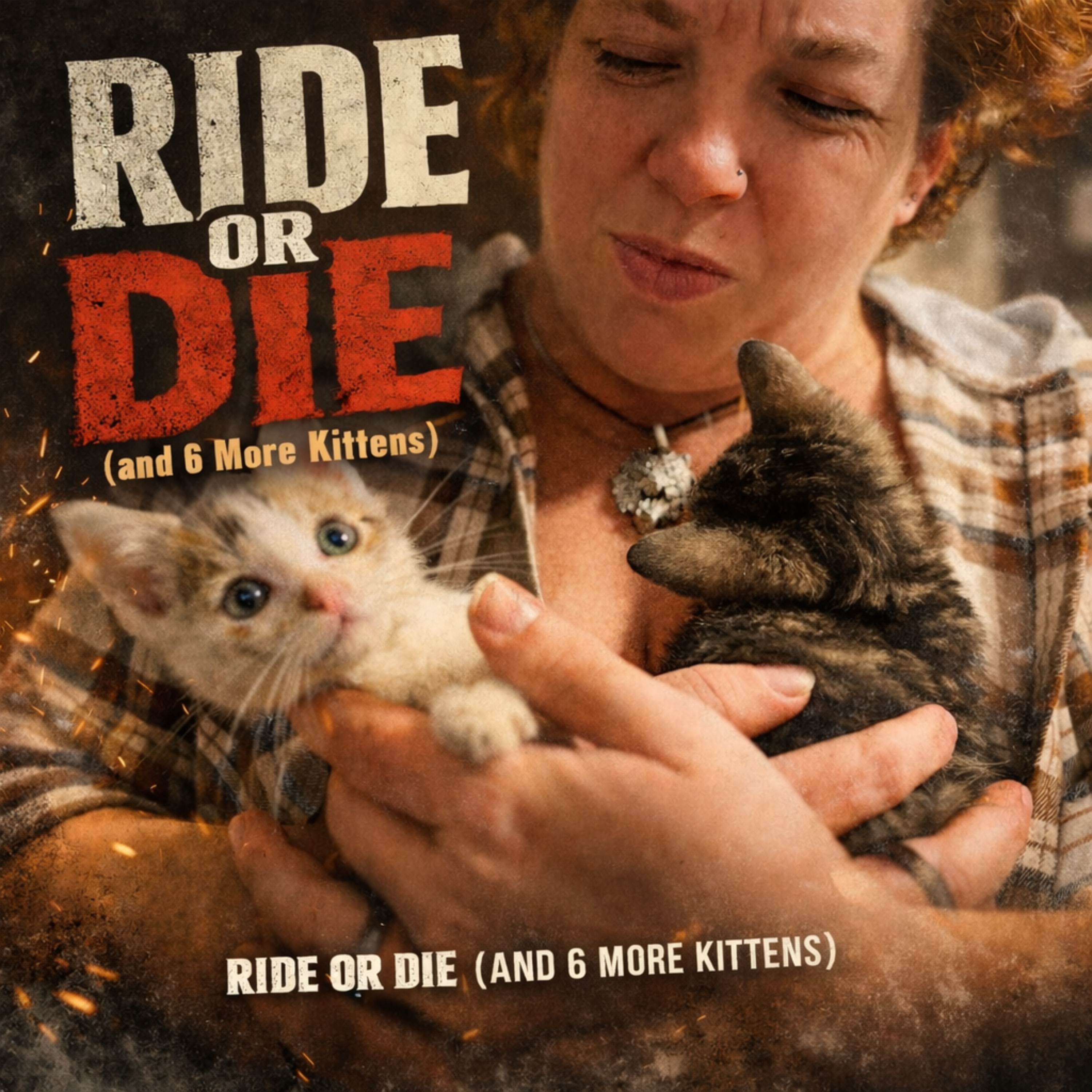 Ride Or Die (and 6 kittens) artwork