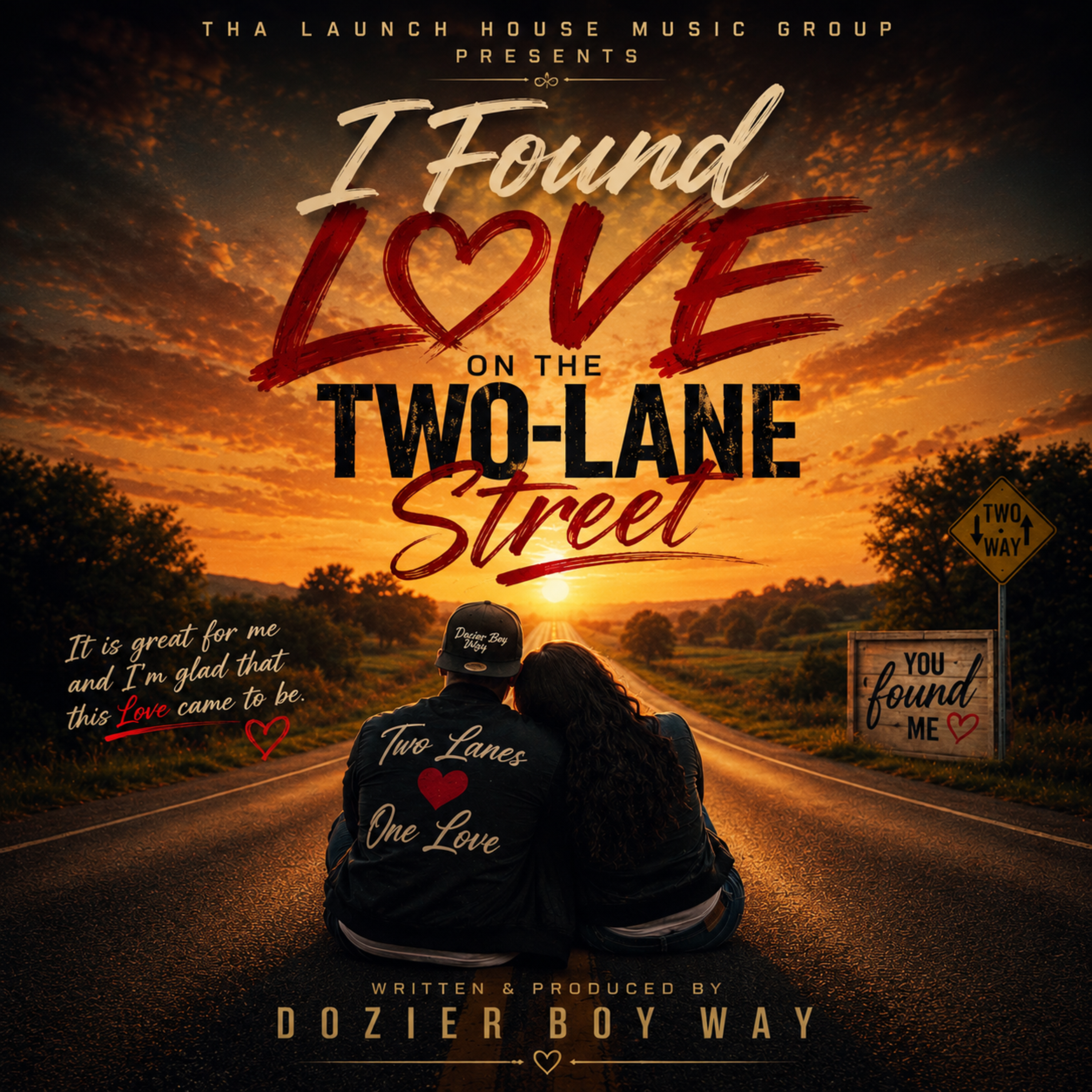 Found Love on a Two-Lane Street by Dozier Boy Way cover art