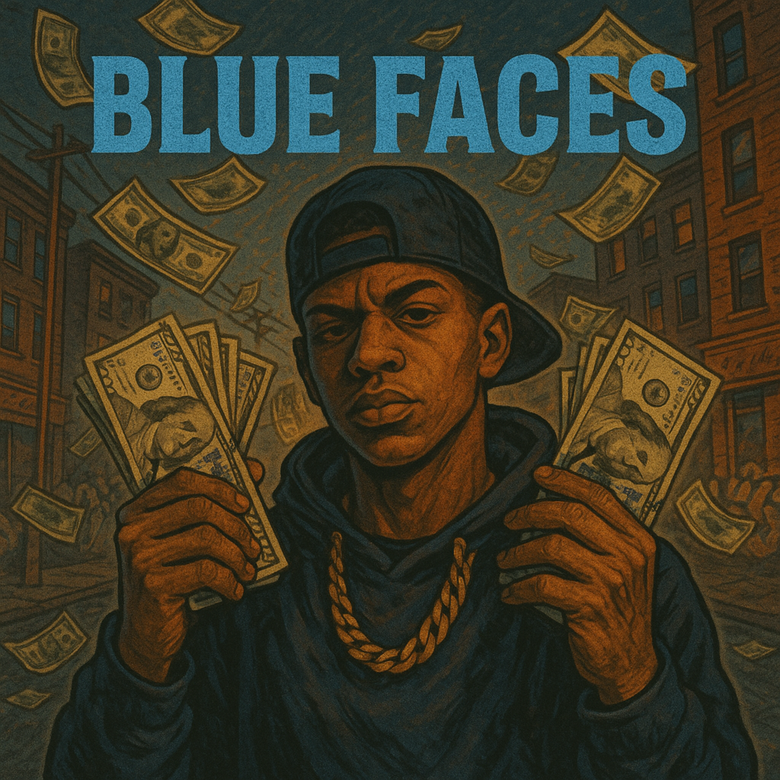 Blue Faces artwork