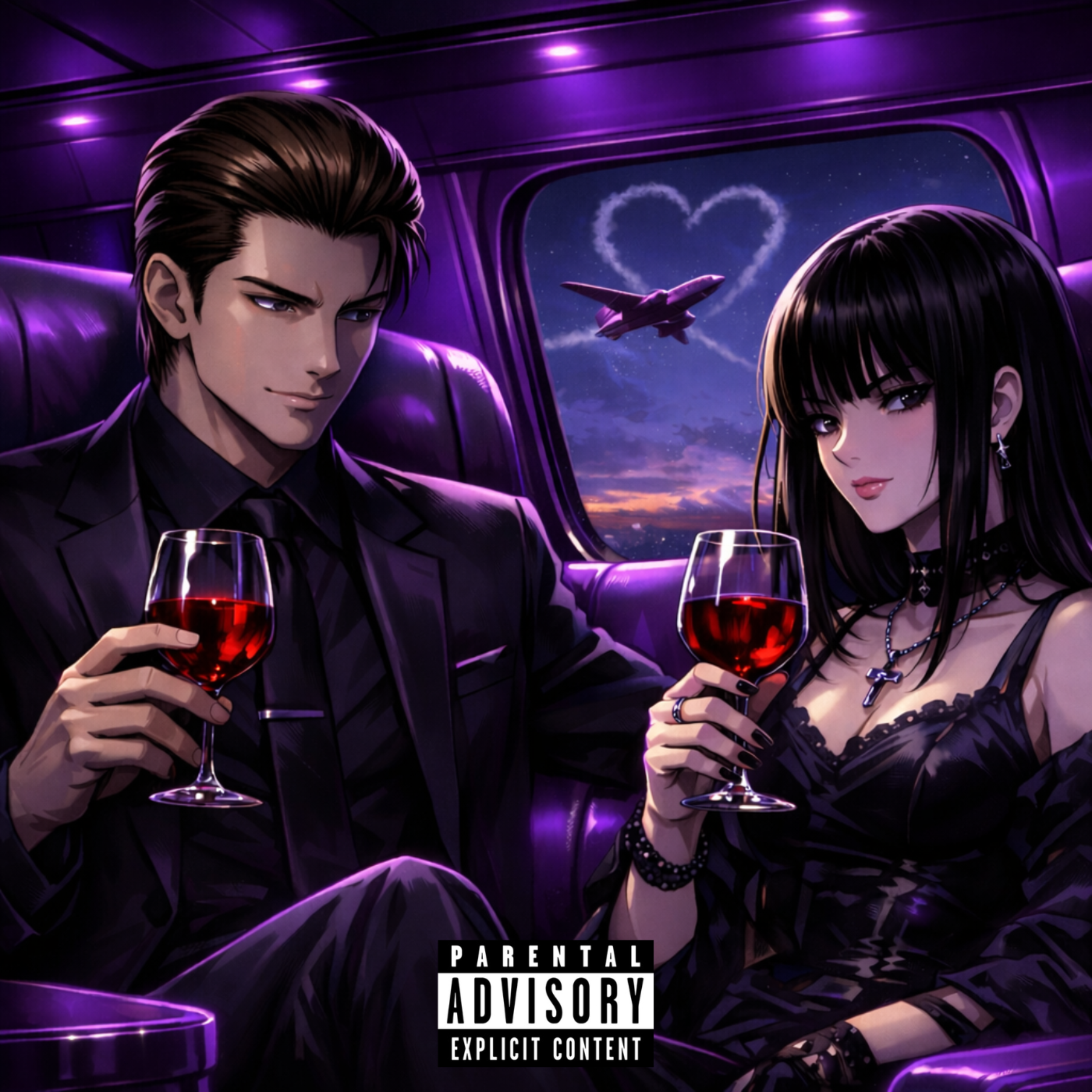 Purple Private Jet artwork