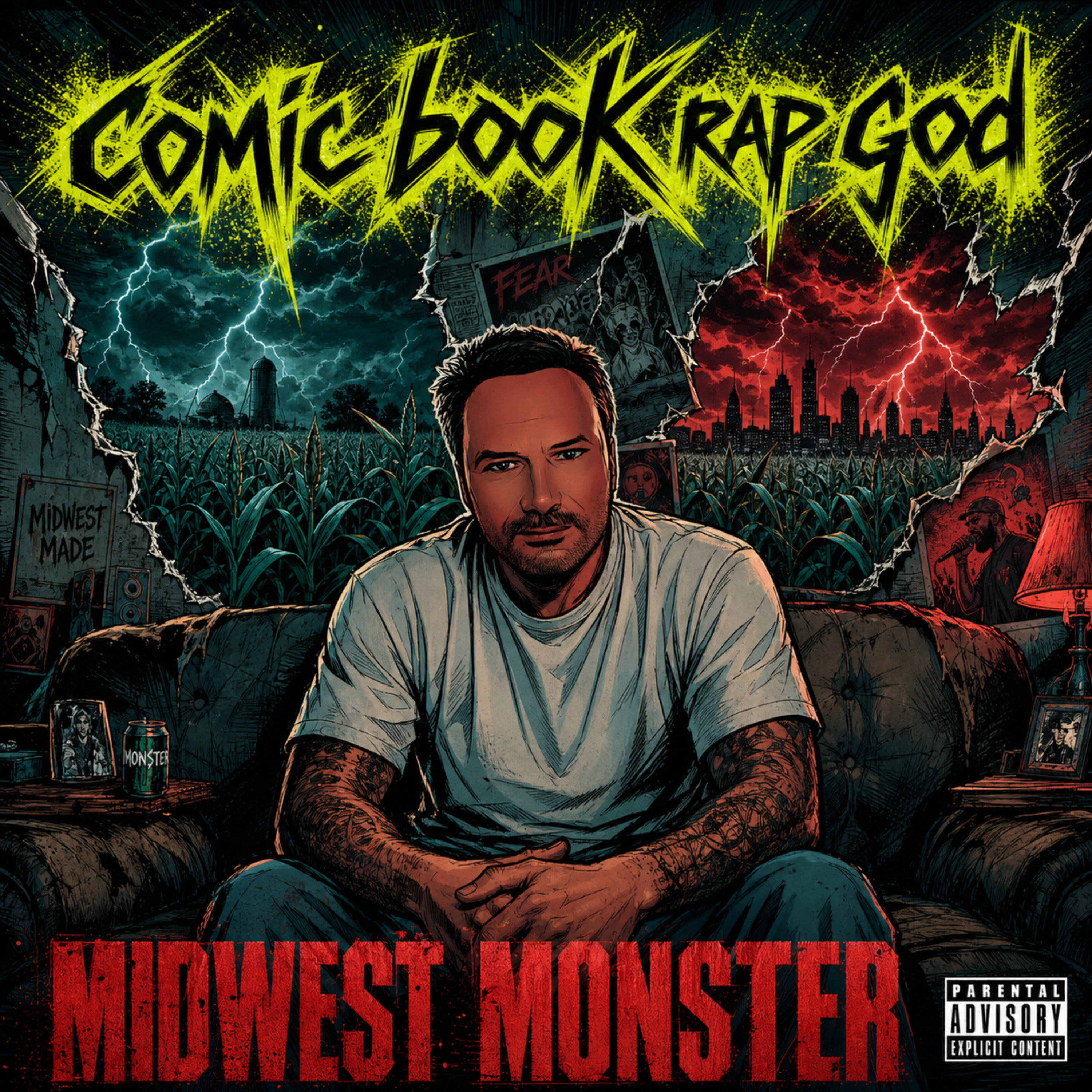 Comic book rap god by Chris Pierce cover art