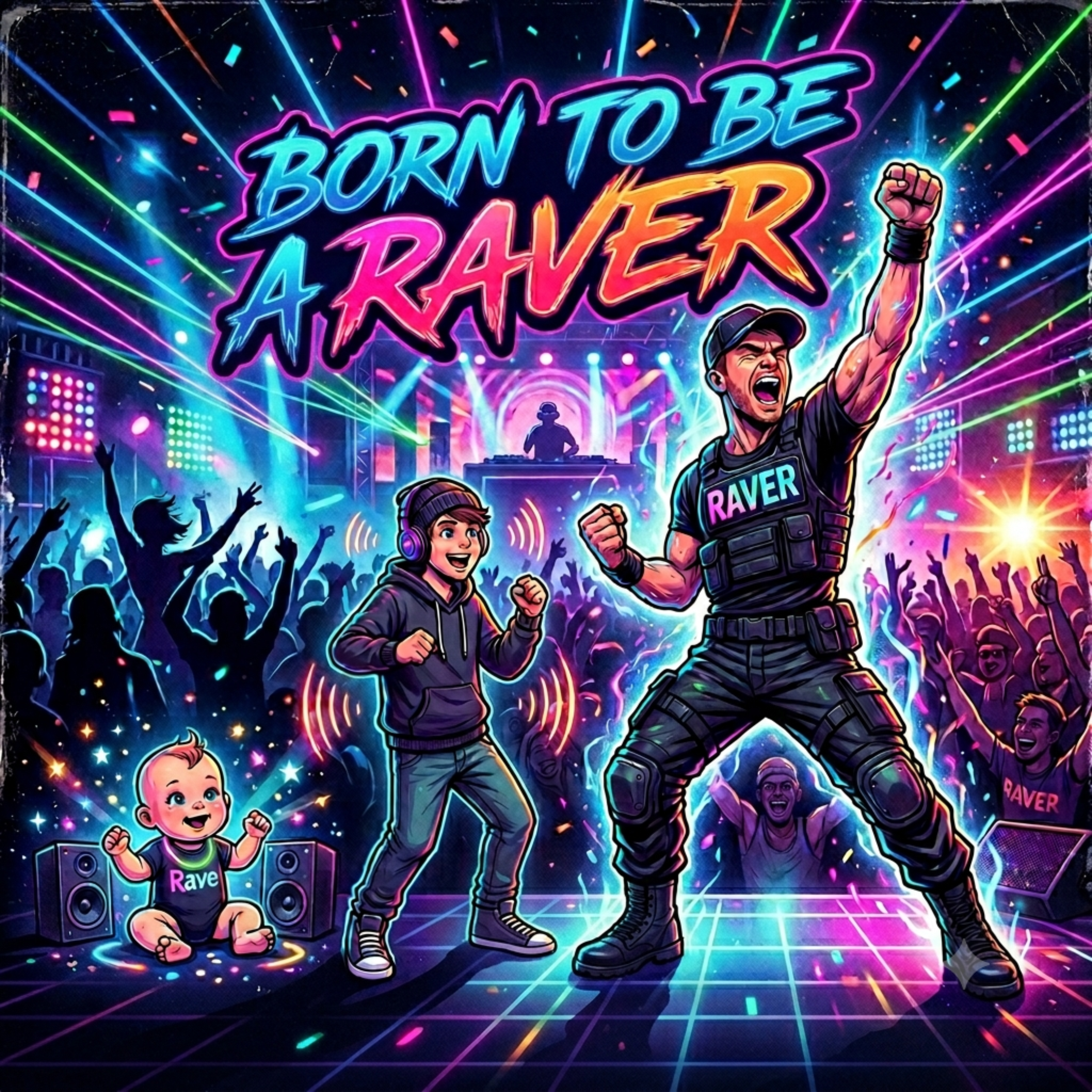 Born to be a Raver by RisenPhoeniX cover art