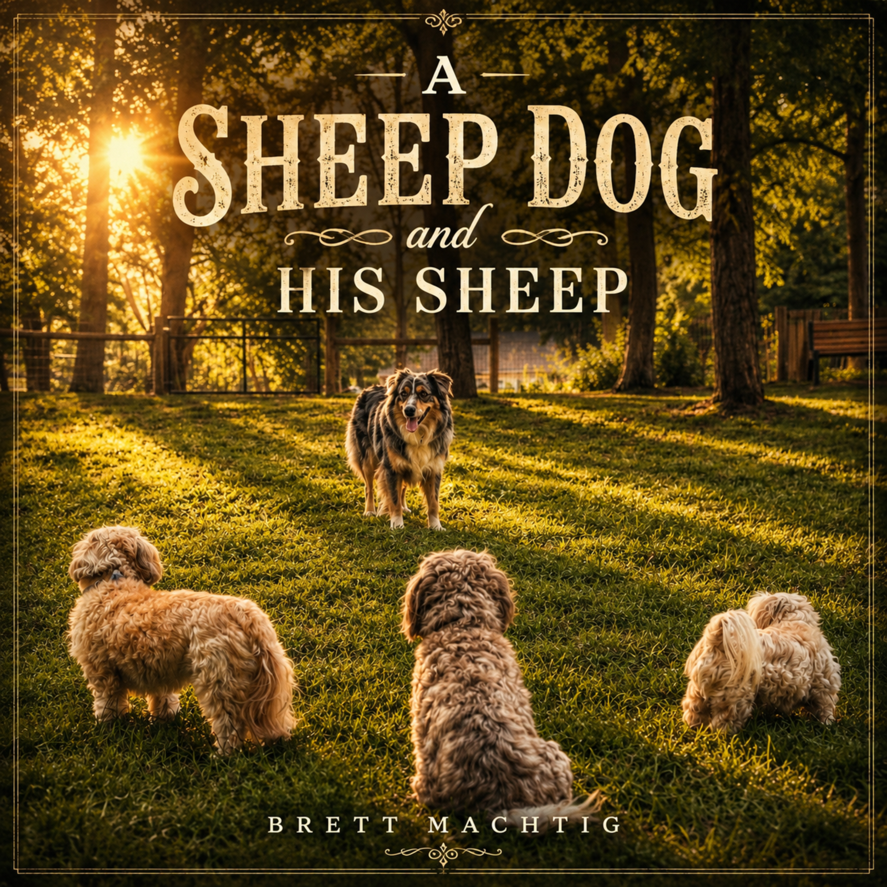 A Sheep Dog And His Sheep by Brett Machtig cover art