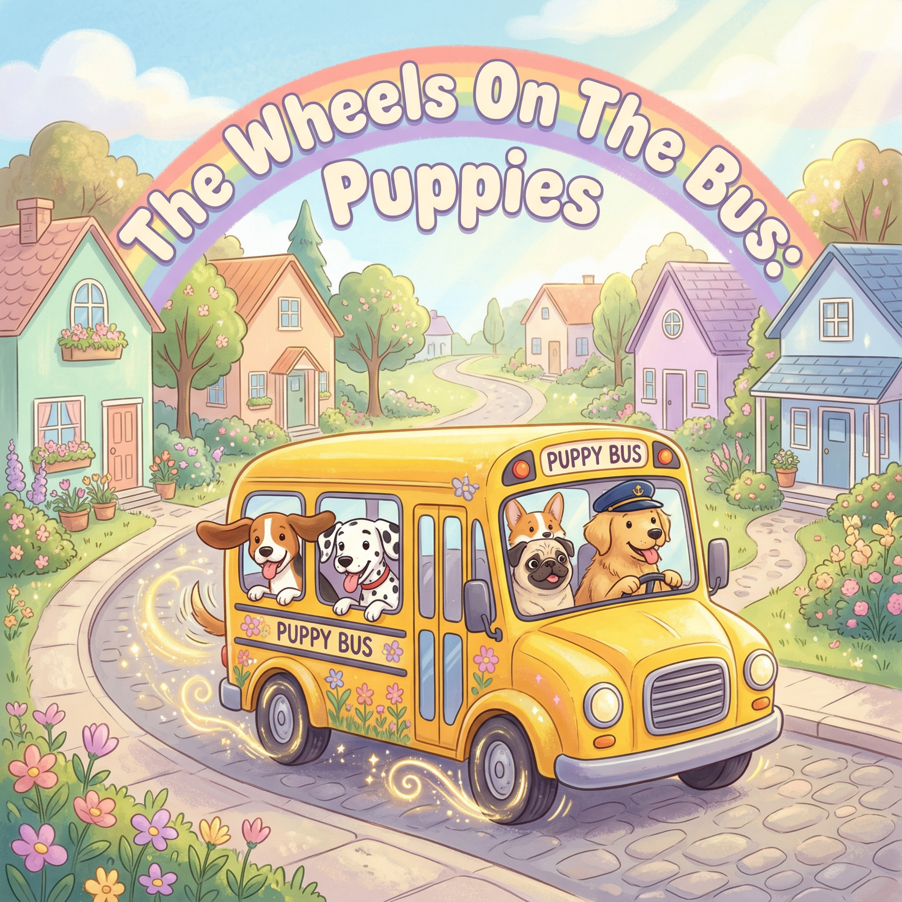 The Wheels On The Bus : Puppies artwork