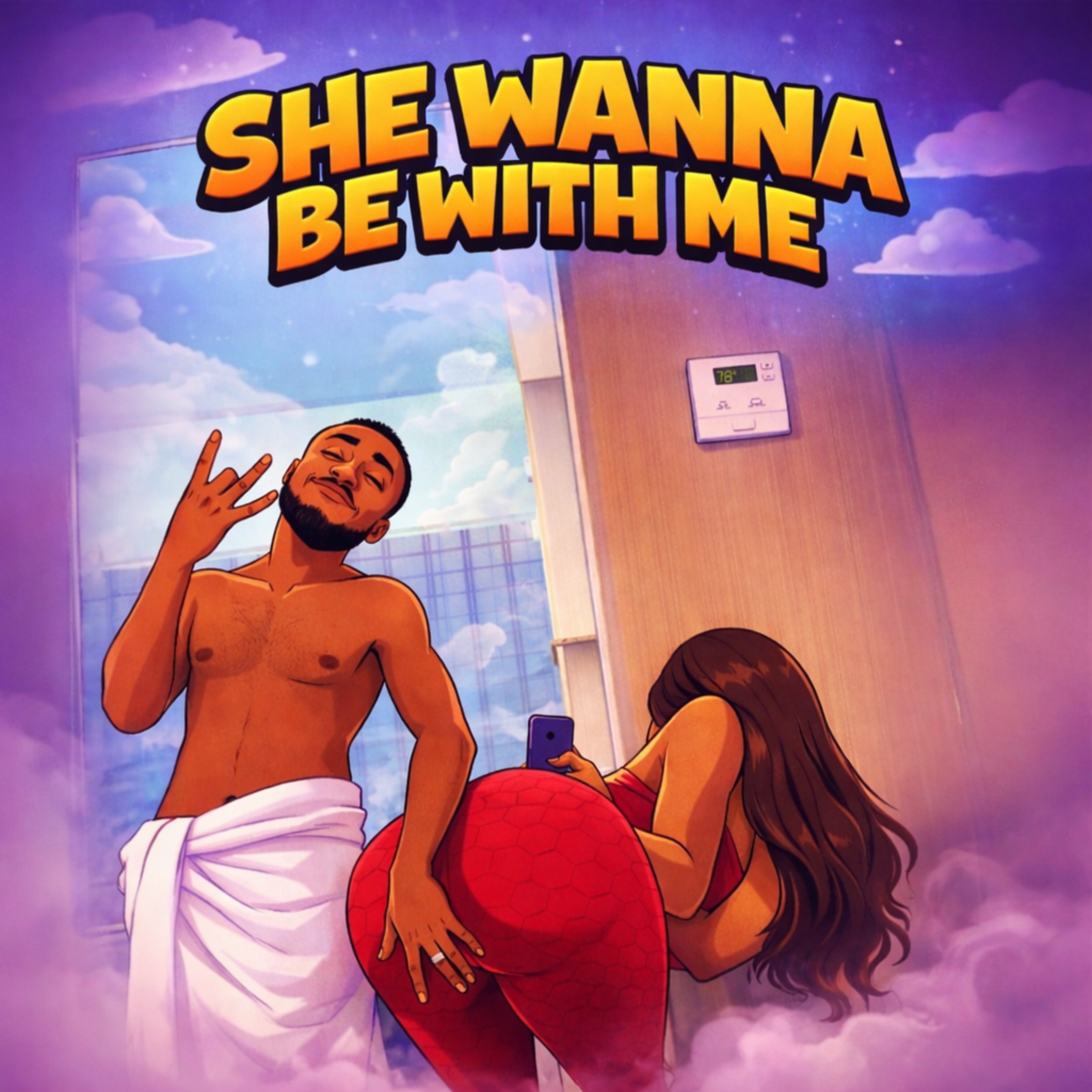 she wanna be with me artwork