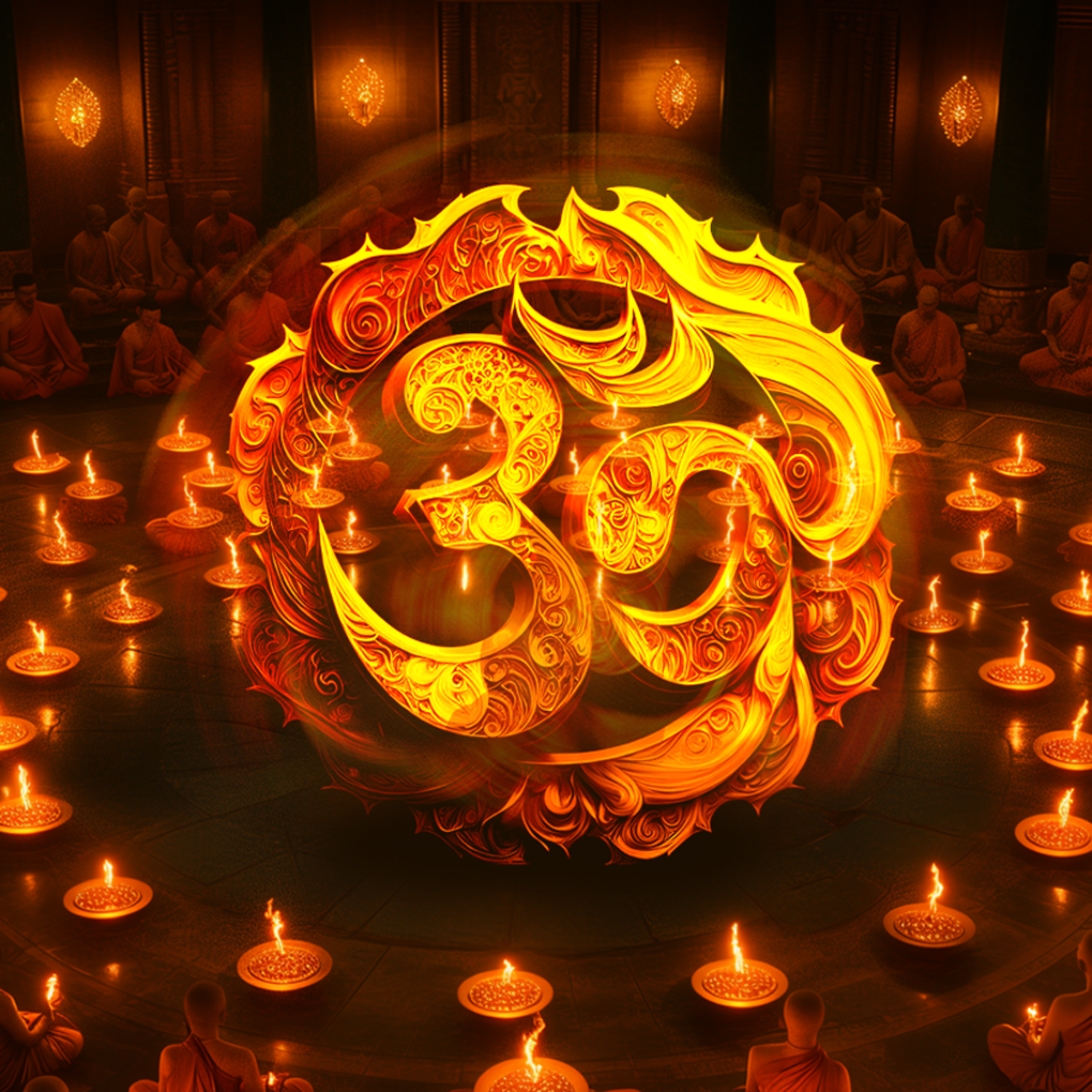 OM Chanting 528 Hz POWERFUL TRANSFORMATION artwork