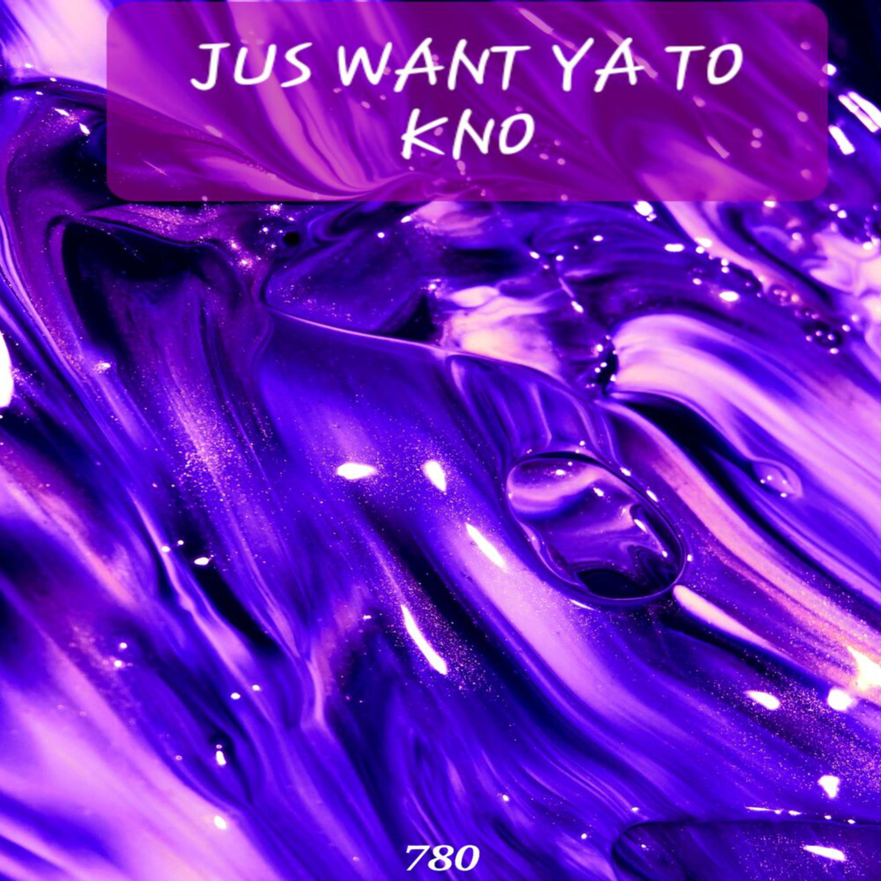 JUS WANT YA TO KNO artwork