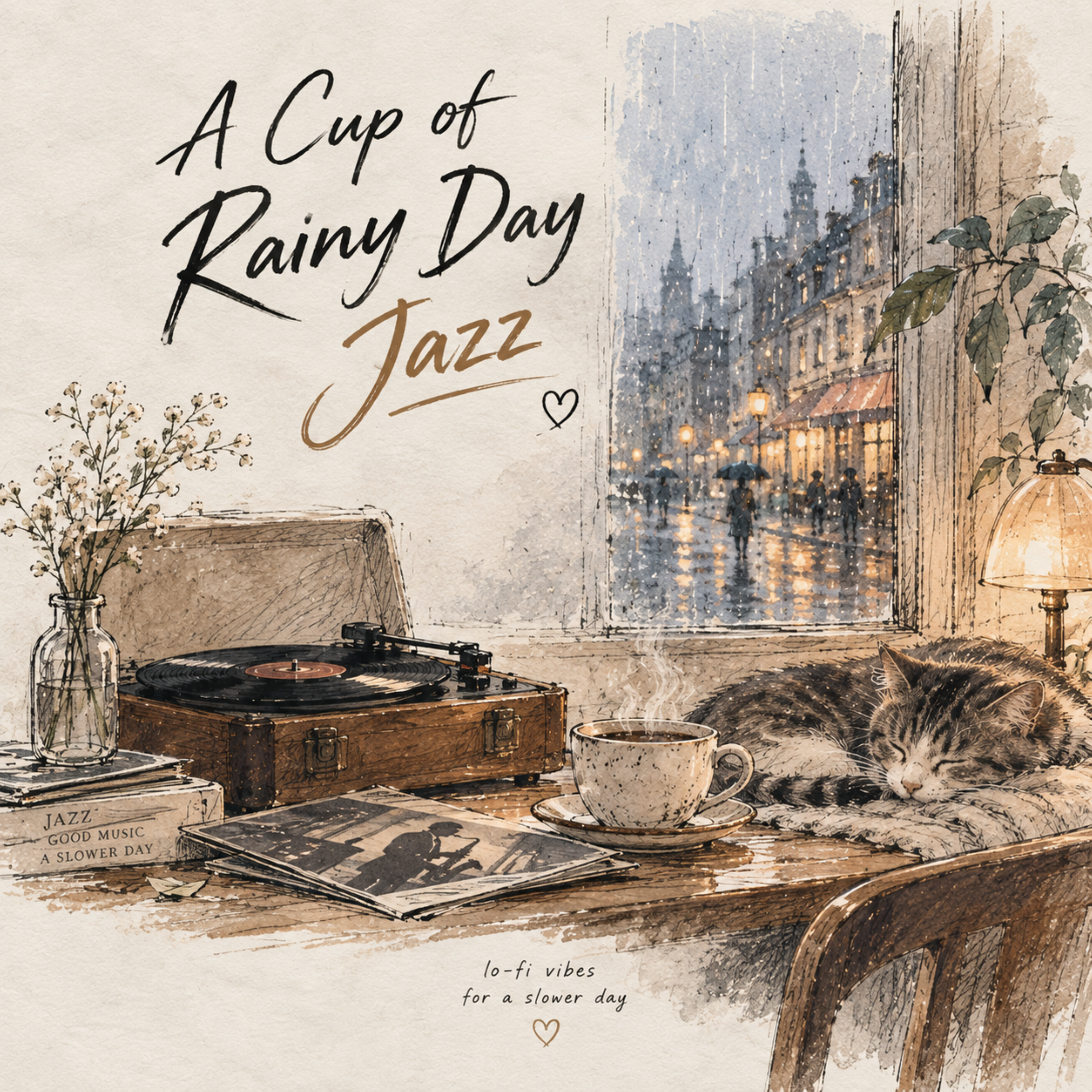 A Cup of Rainy Day Jazz by Mountain Tea House cover art