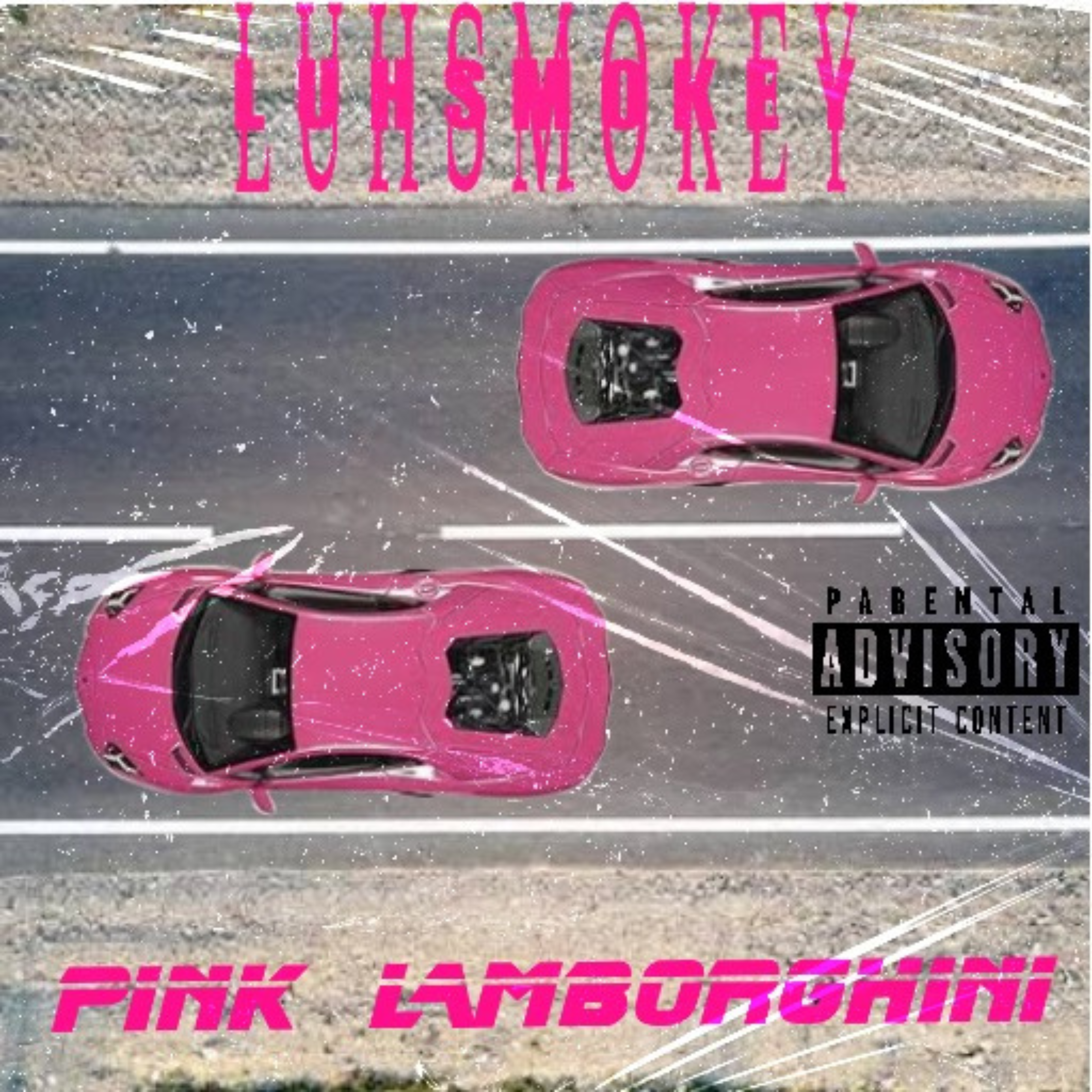 Pink Lamborghini artwork