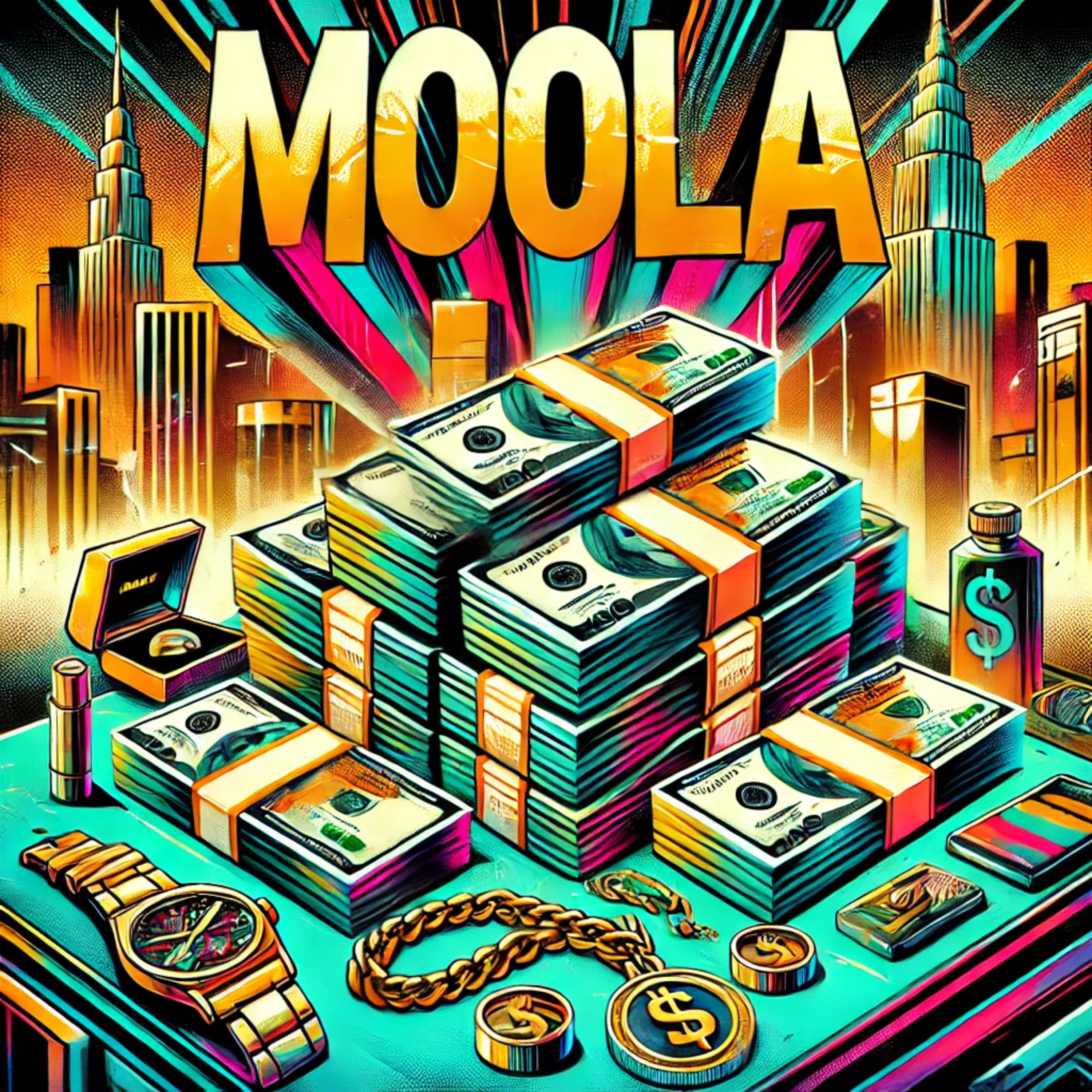Moola racks artwork