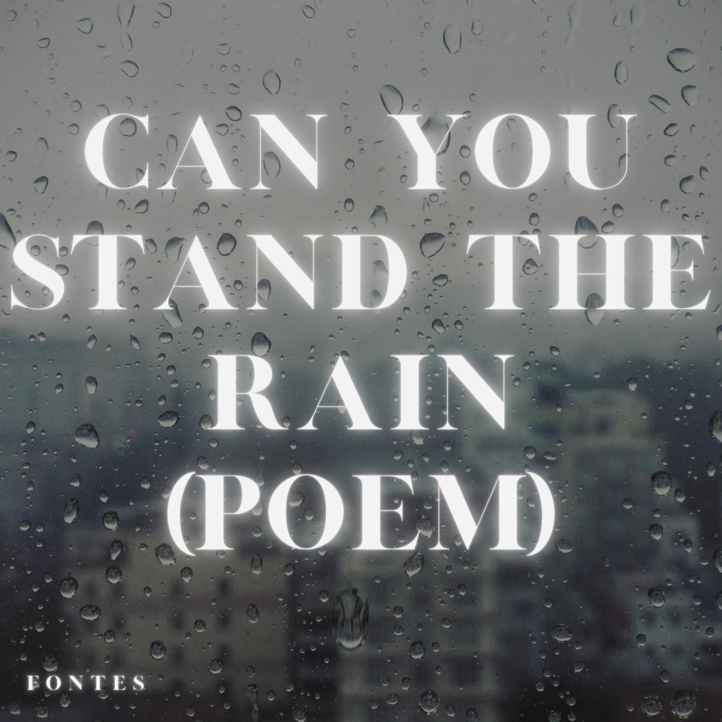 Can You Stand The Rain (Poem) artwork