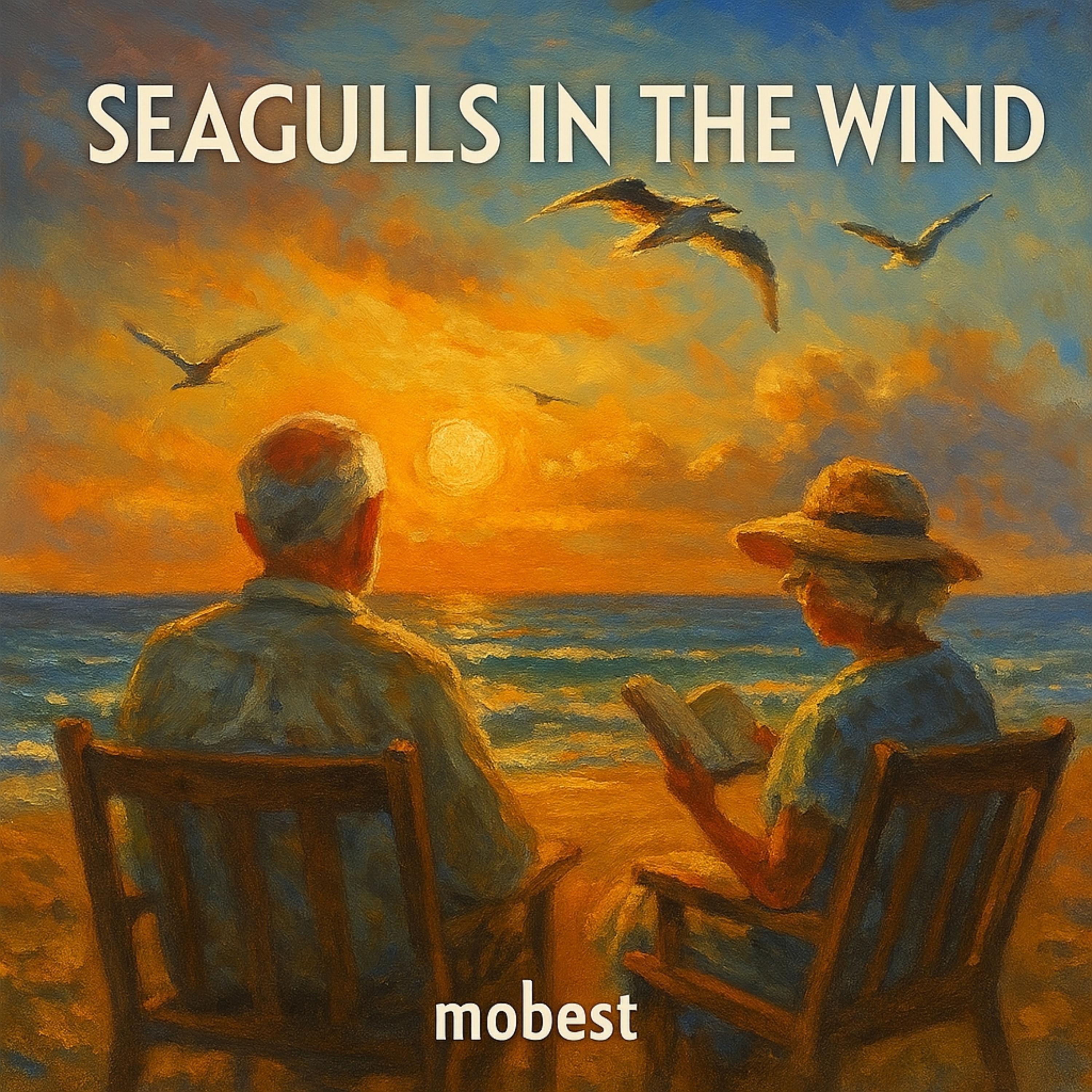 Seagulls in the Wind artwork