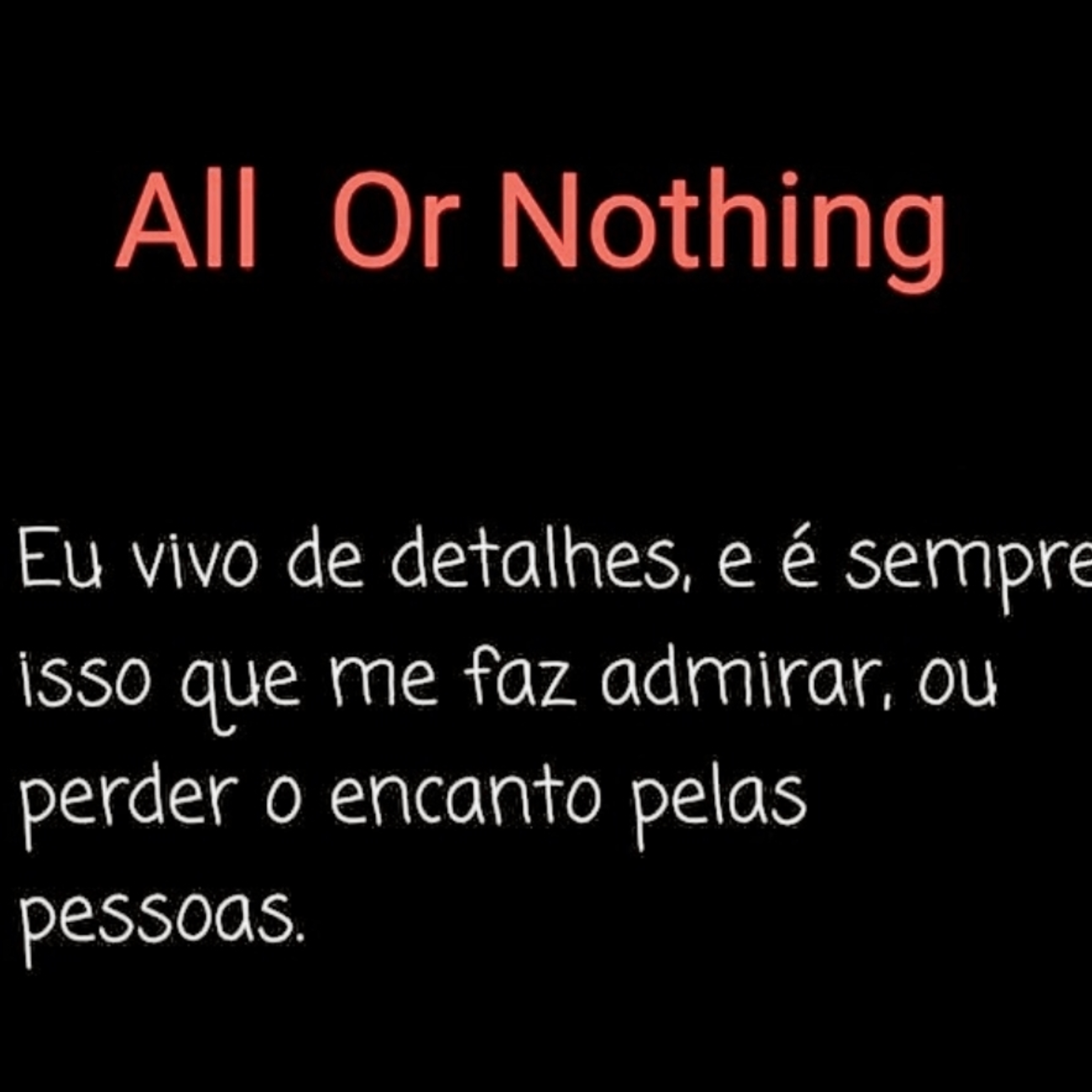 All Or Nothing artwork
