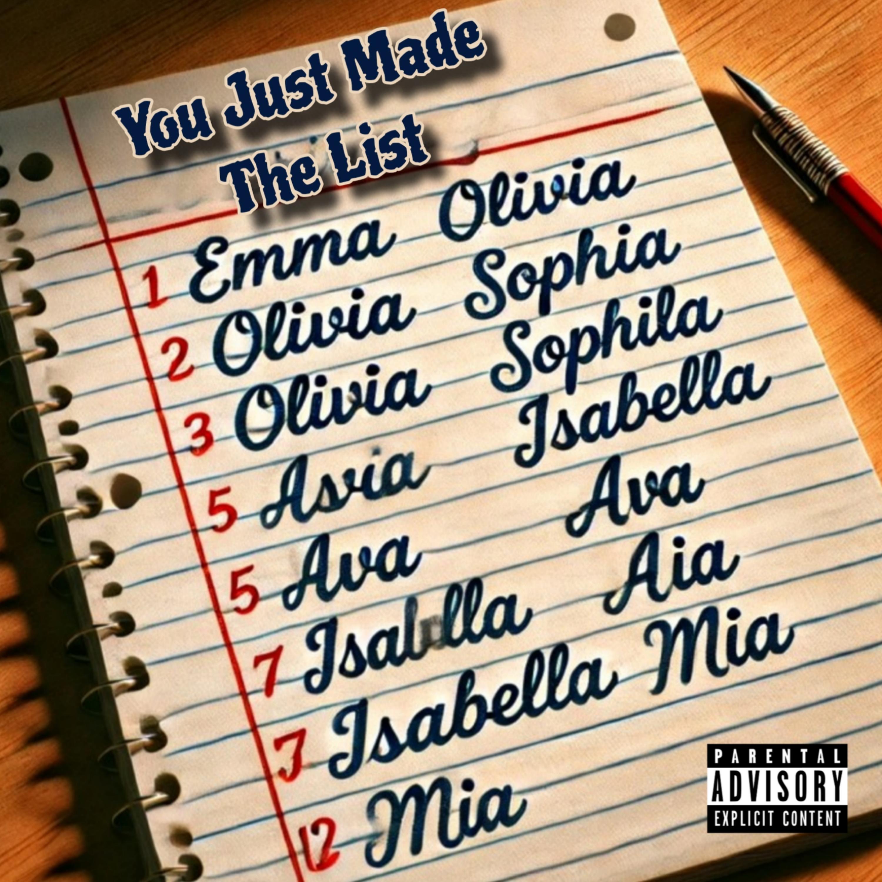 You Just Made The List artwork