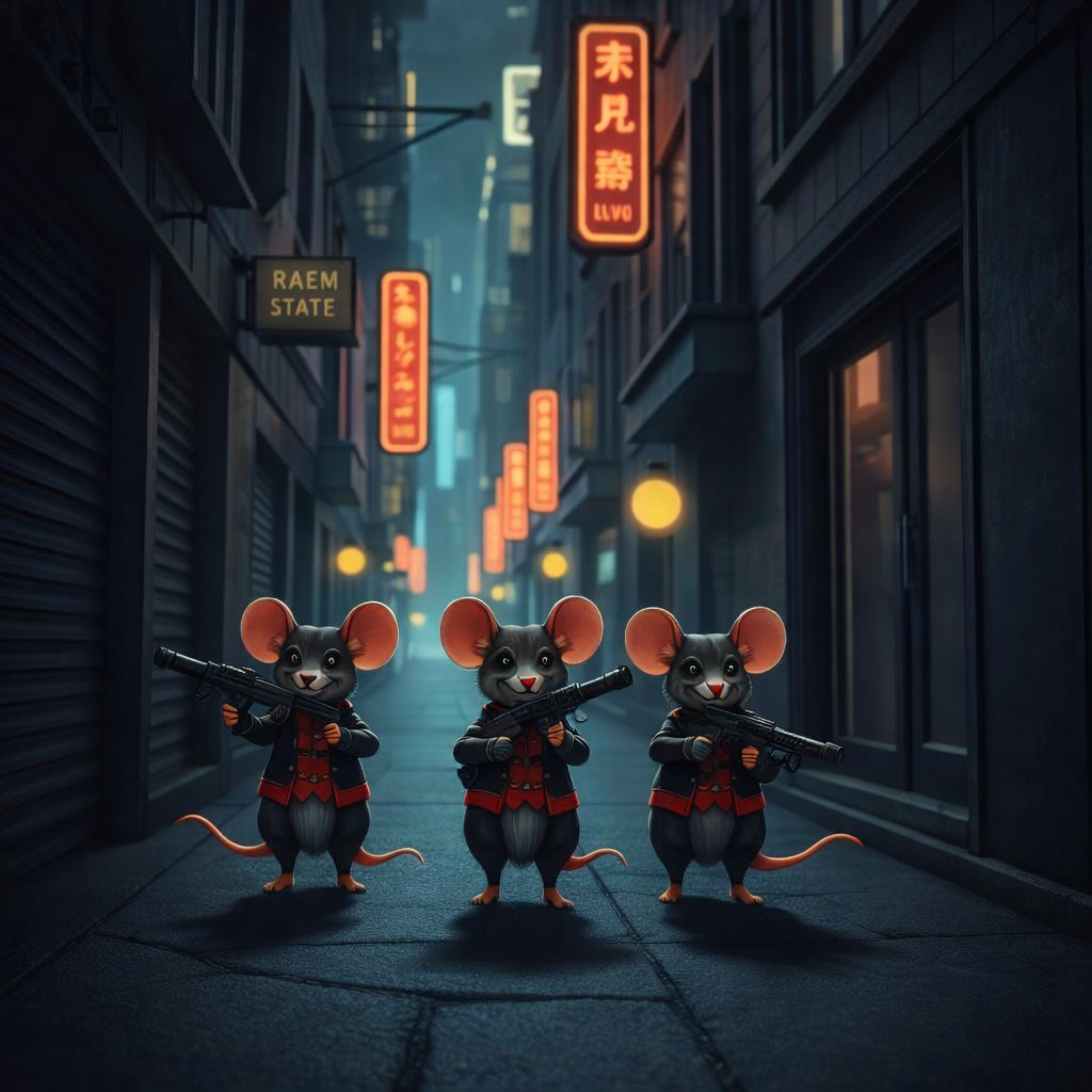 3 blind mice artwork