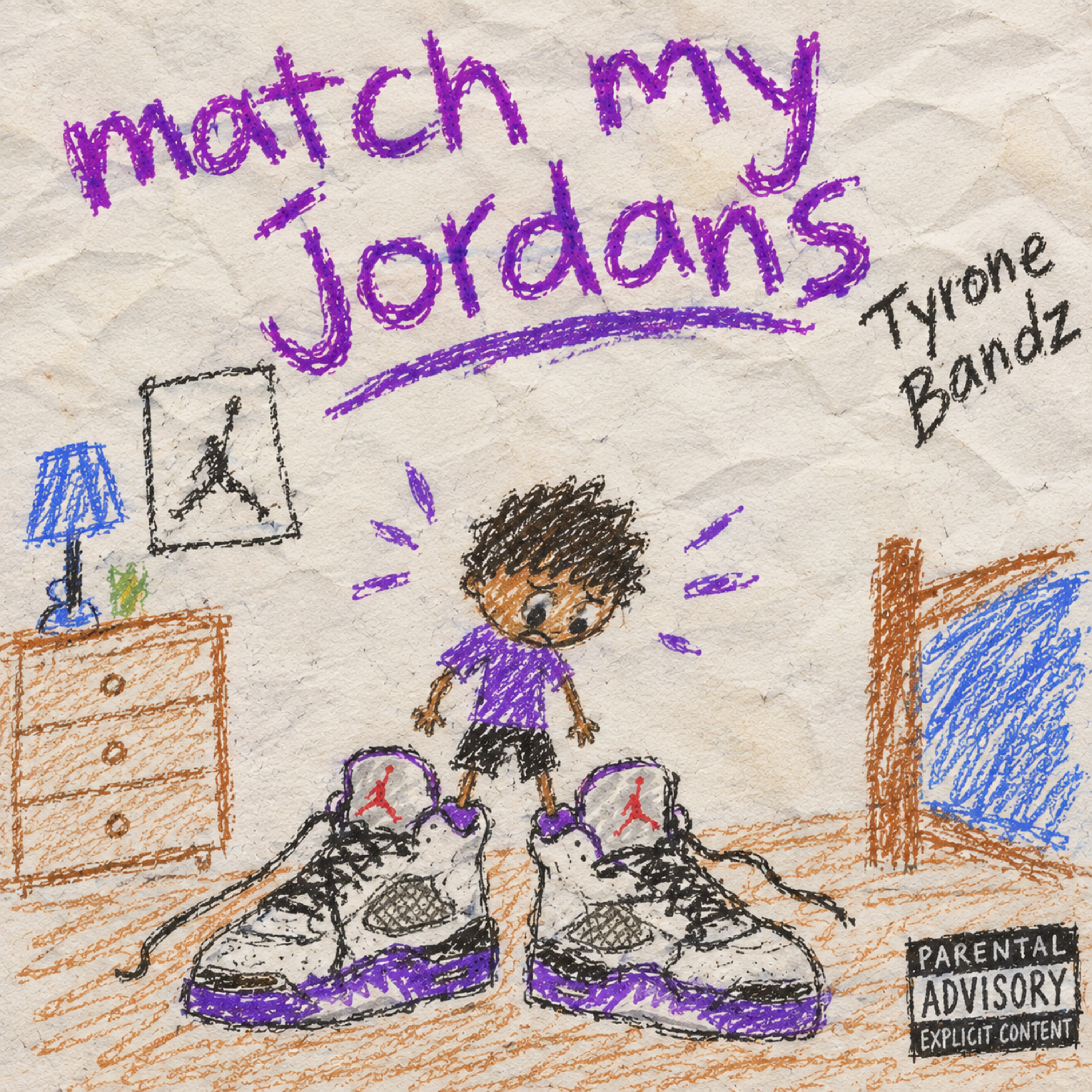 Match My Jordans Freestyle by Tyrone Bandz cover art