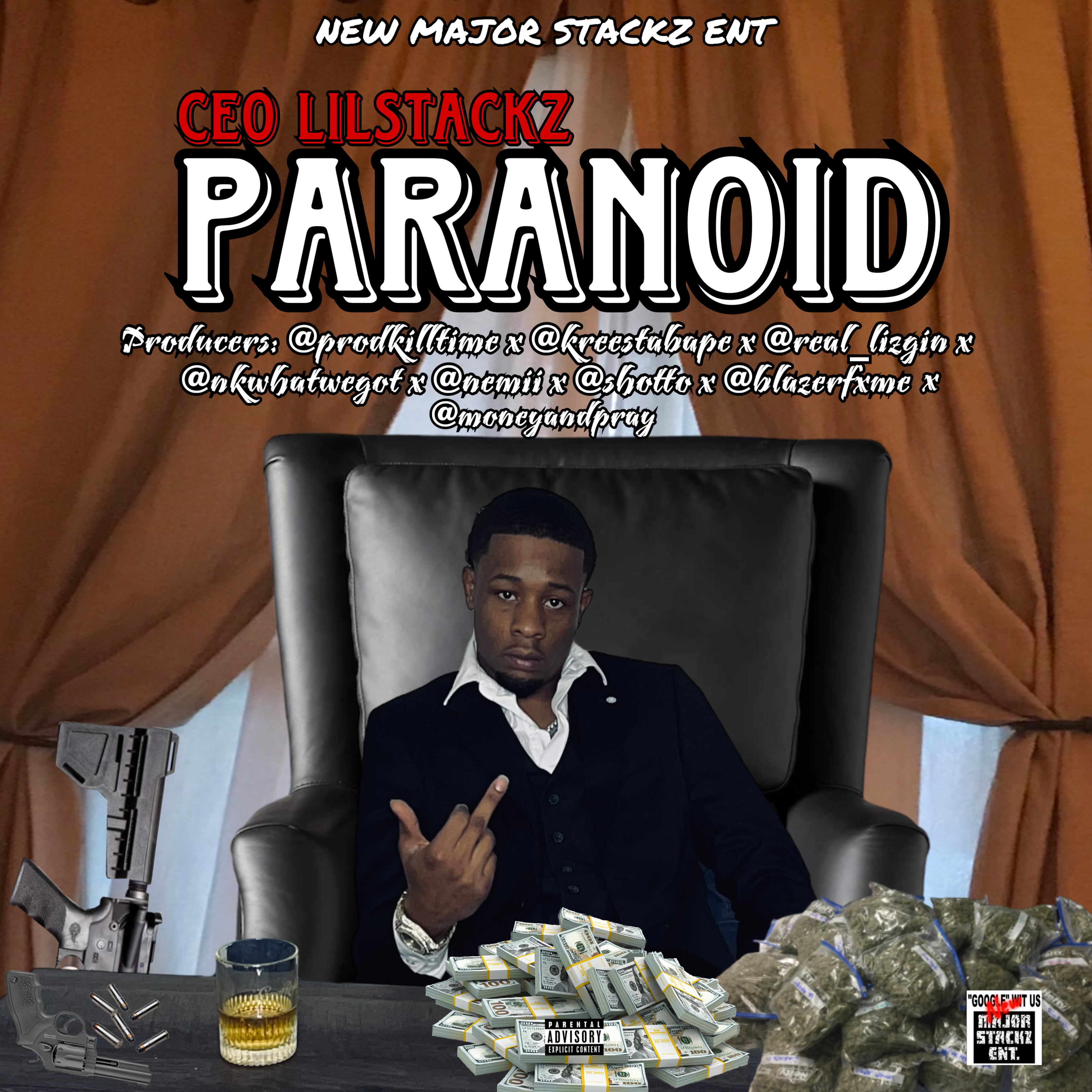 Paranoid by CEO LilStackz cover art