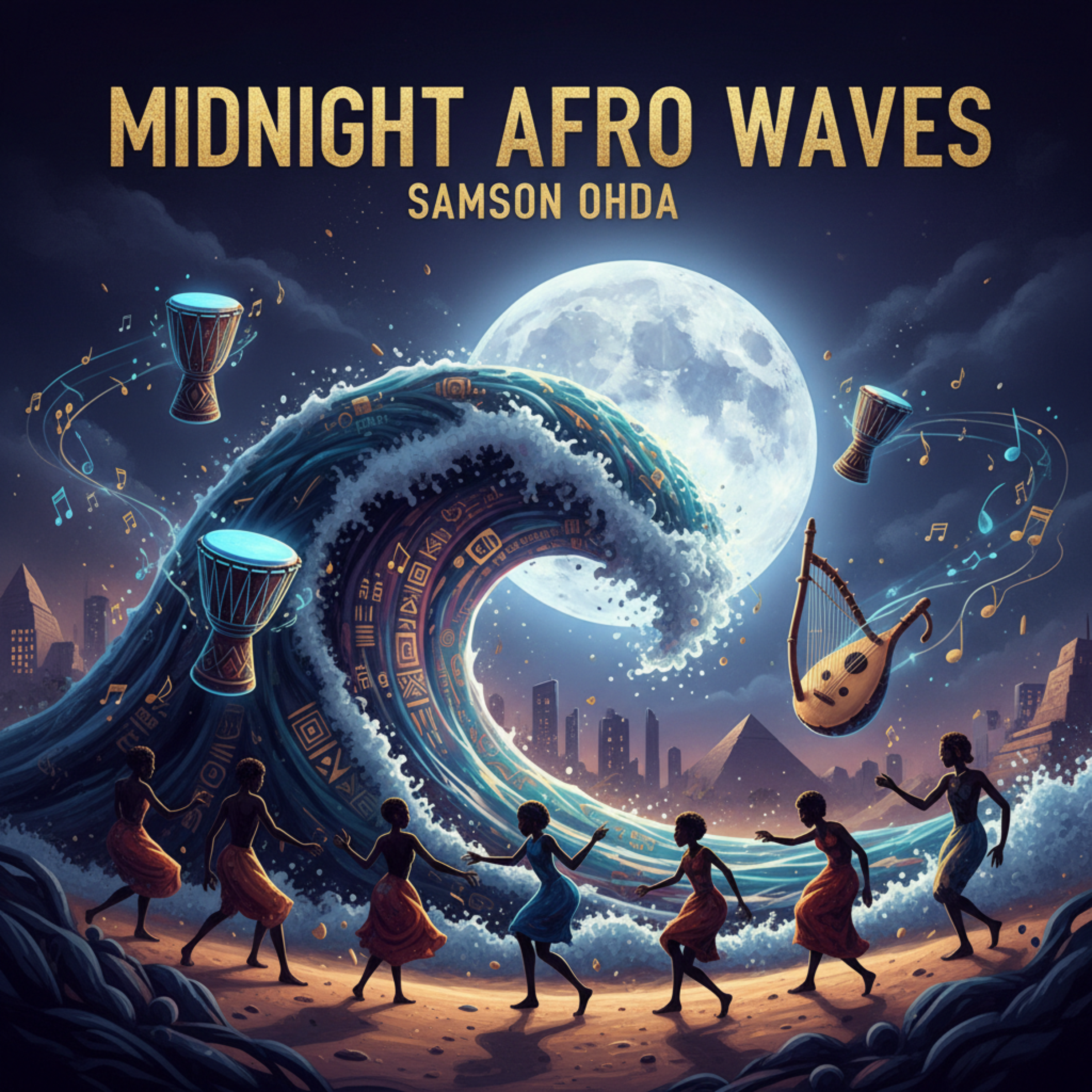 Midnight Afro Waves by Samson Ohda  cover art