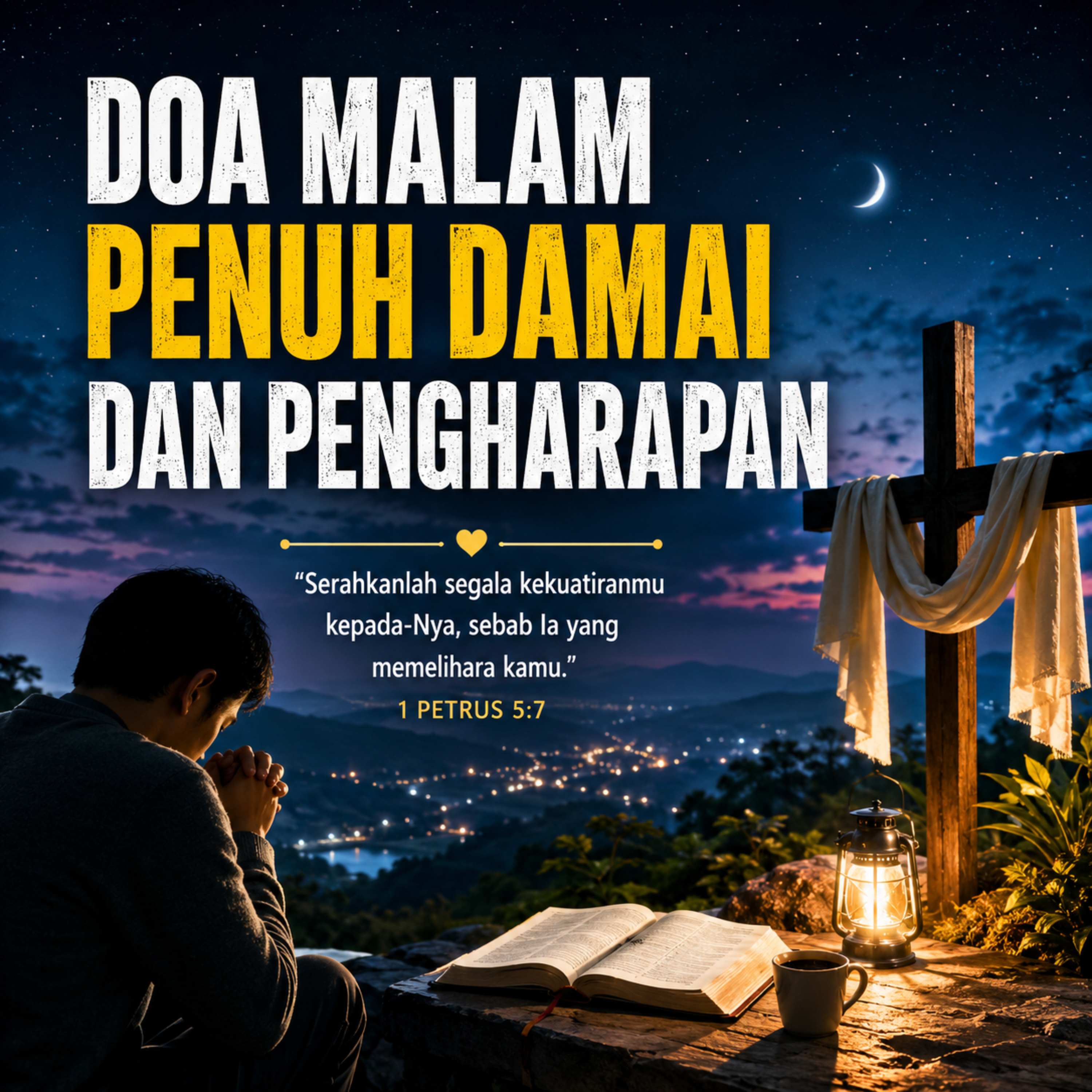 Doa Malam Penuh Damai dan Pengharapan by PUJI WORSHIP cover art
