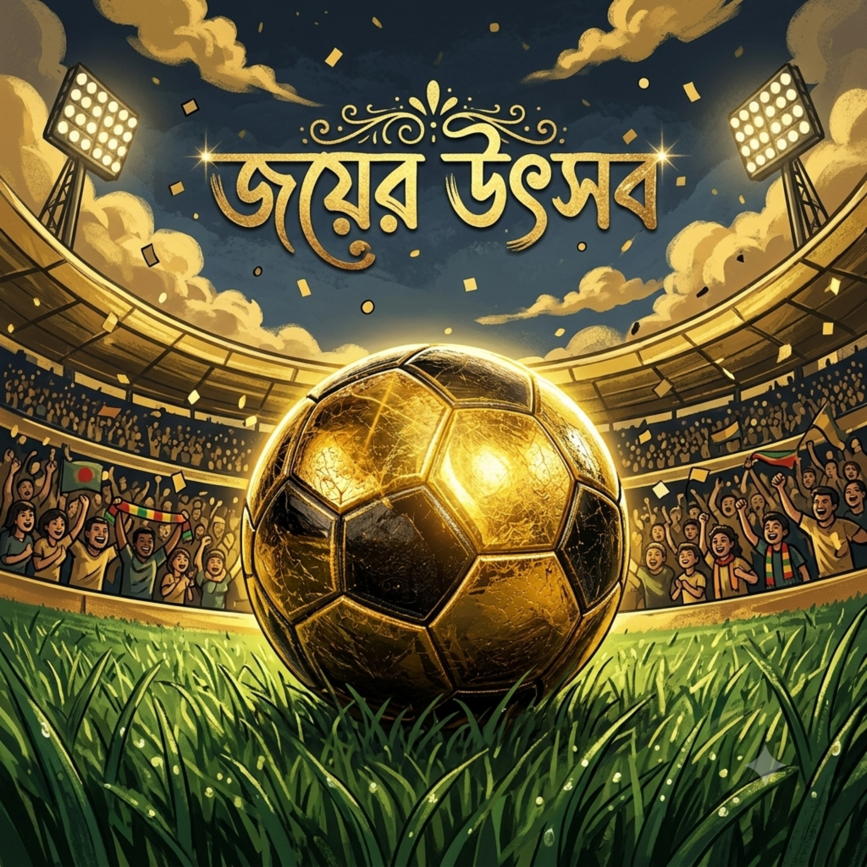 বিশ্বজুড়ে ফুটবল জয়ের উৎসব (Worldwide Football The Celebration) by Rabiul Karim cover art