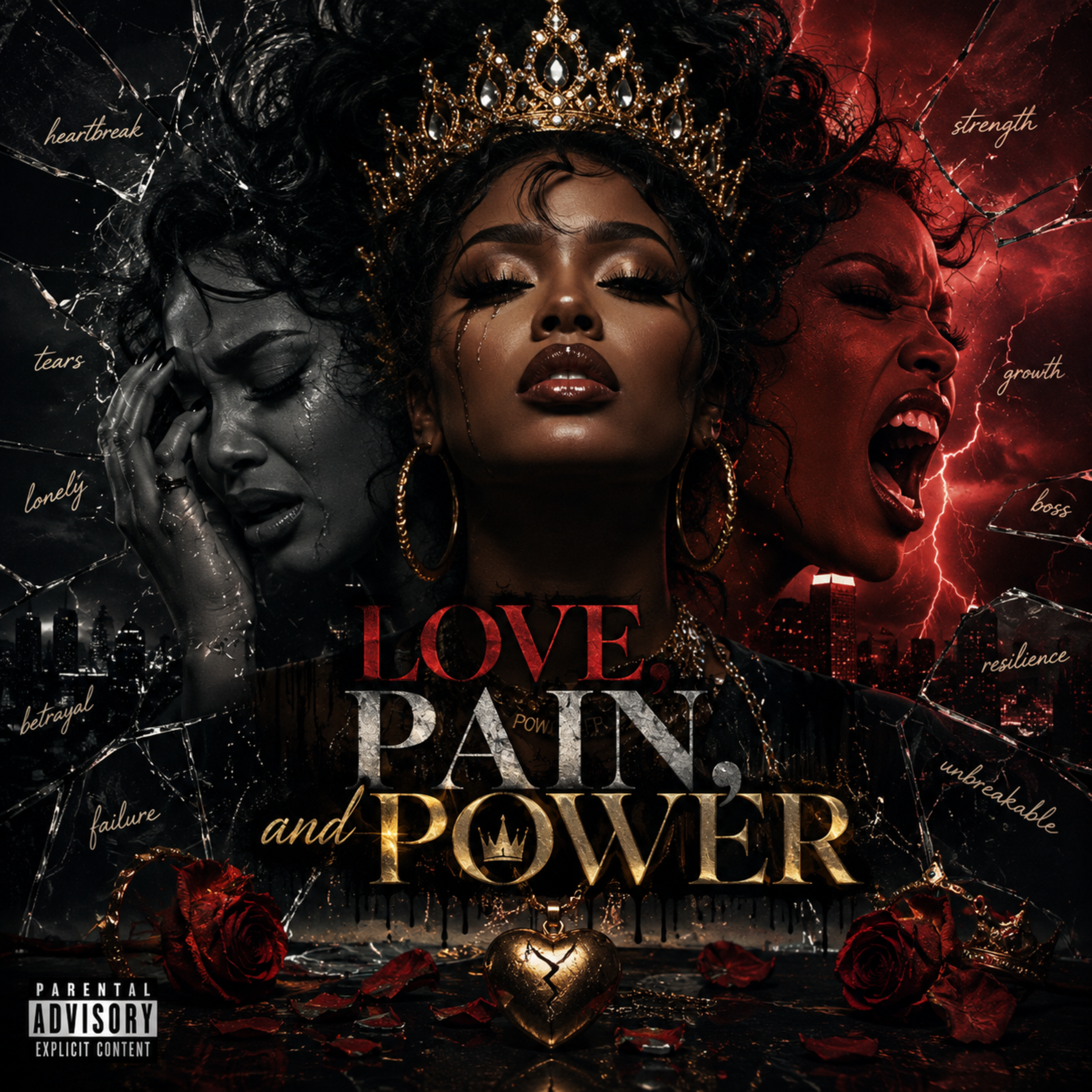 Love, Pain And Power album by Queen Jiaya cover art
