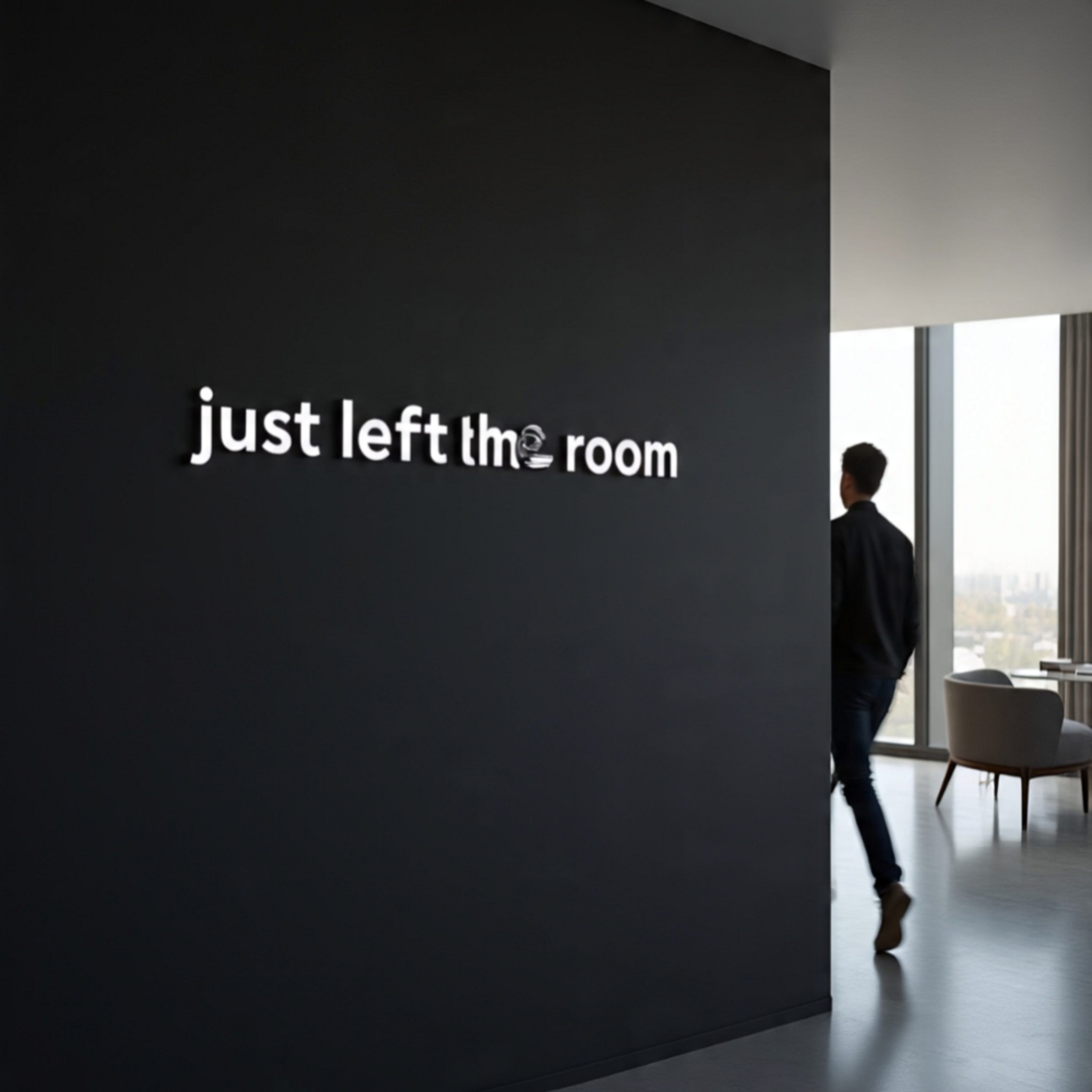 just left the room artwork