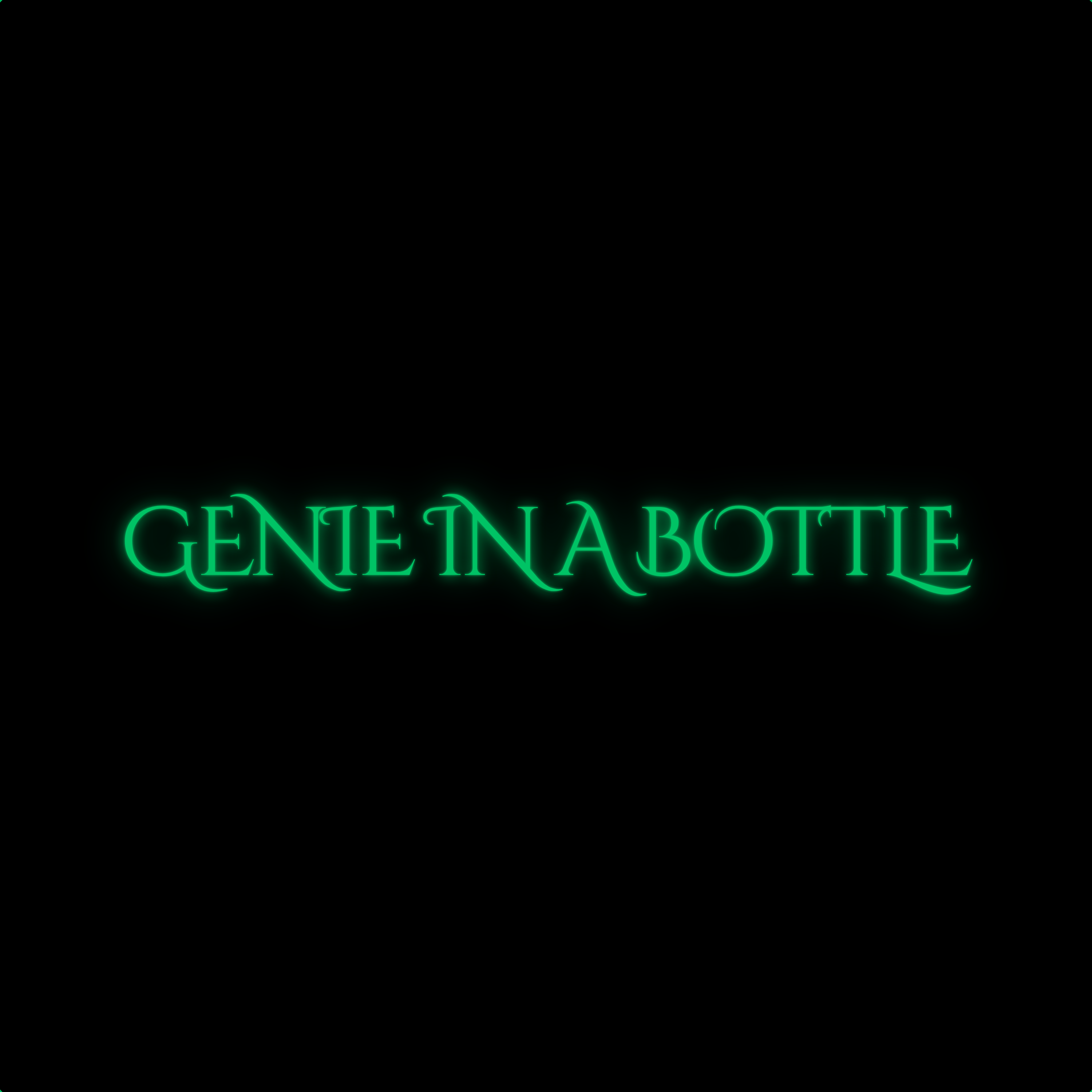 Genie in a bottle artwork