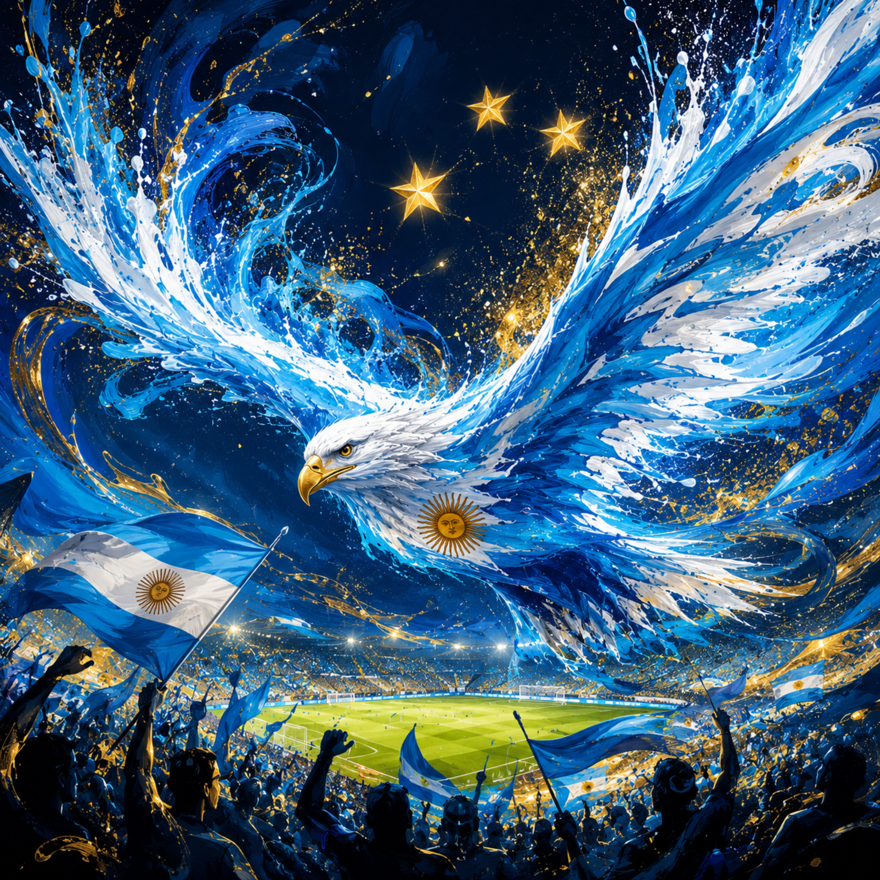 Eternal Blue Glory (I love Argentina very much) by Rabiul Karim cover art