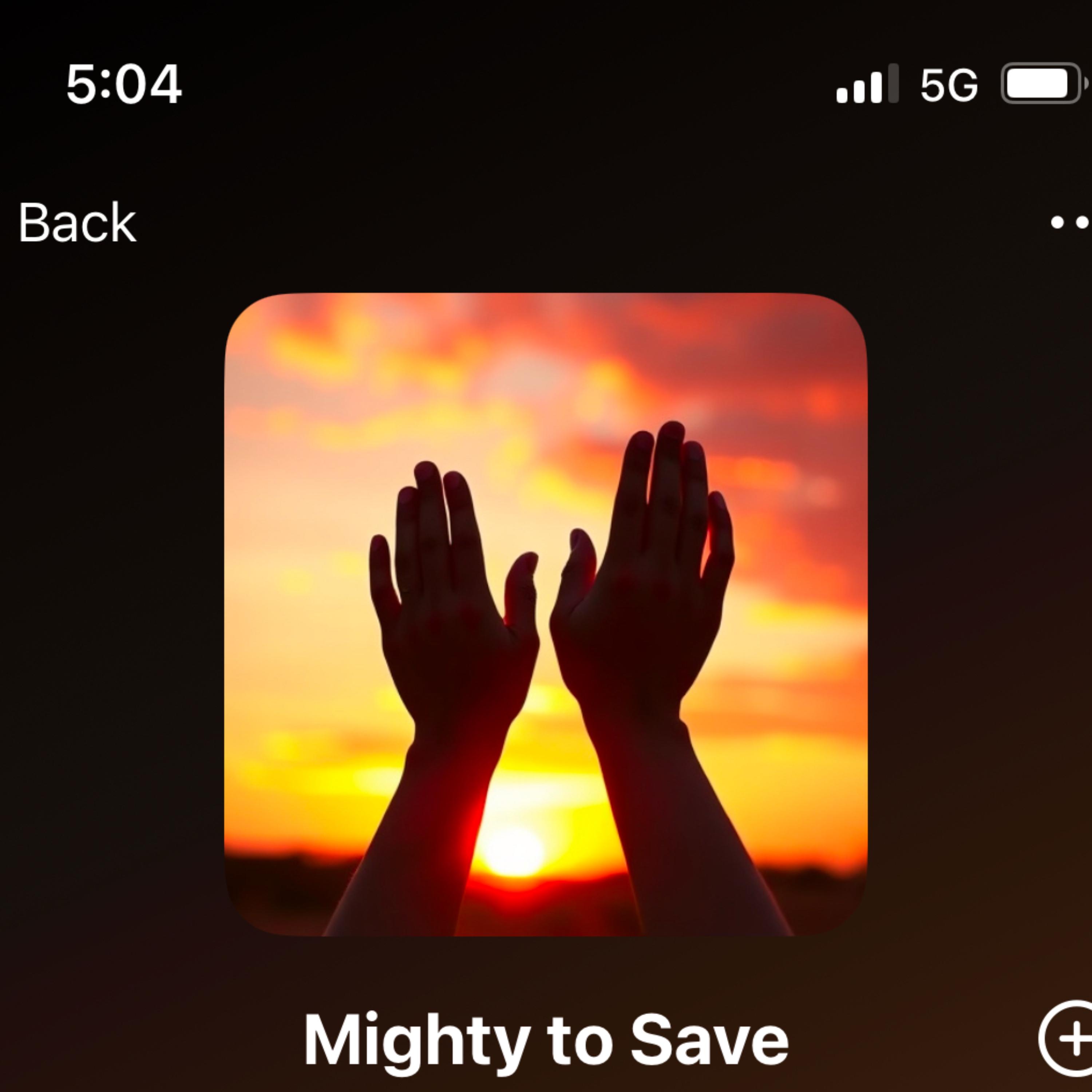 Mighty To Save artwork
