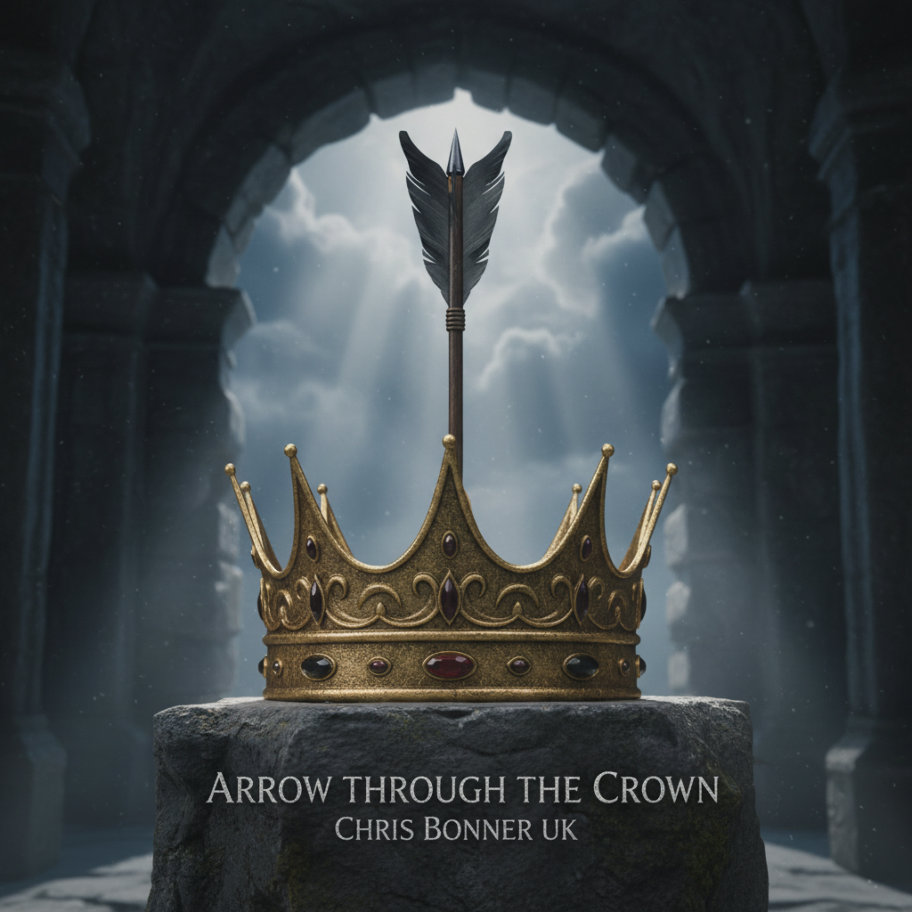 Arrow Through the Crown by Chris Bonner UK cover art