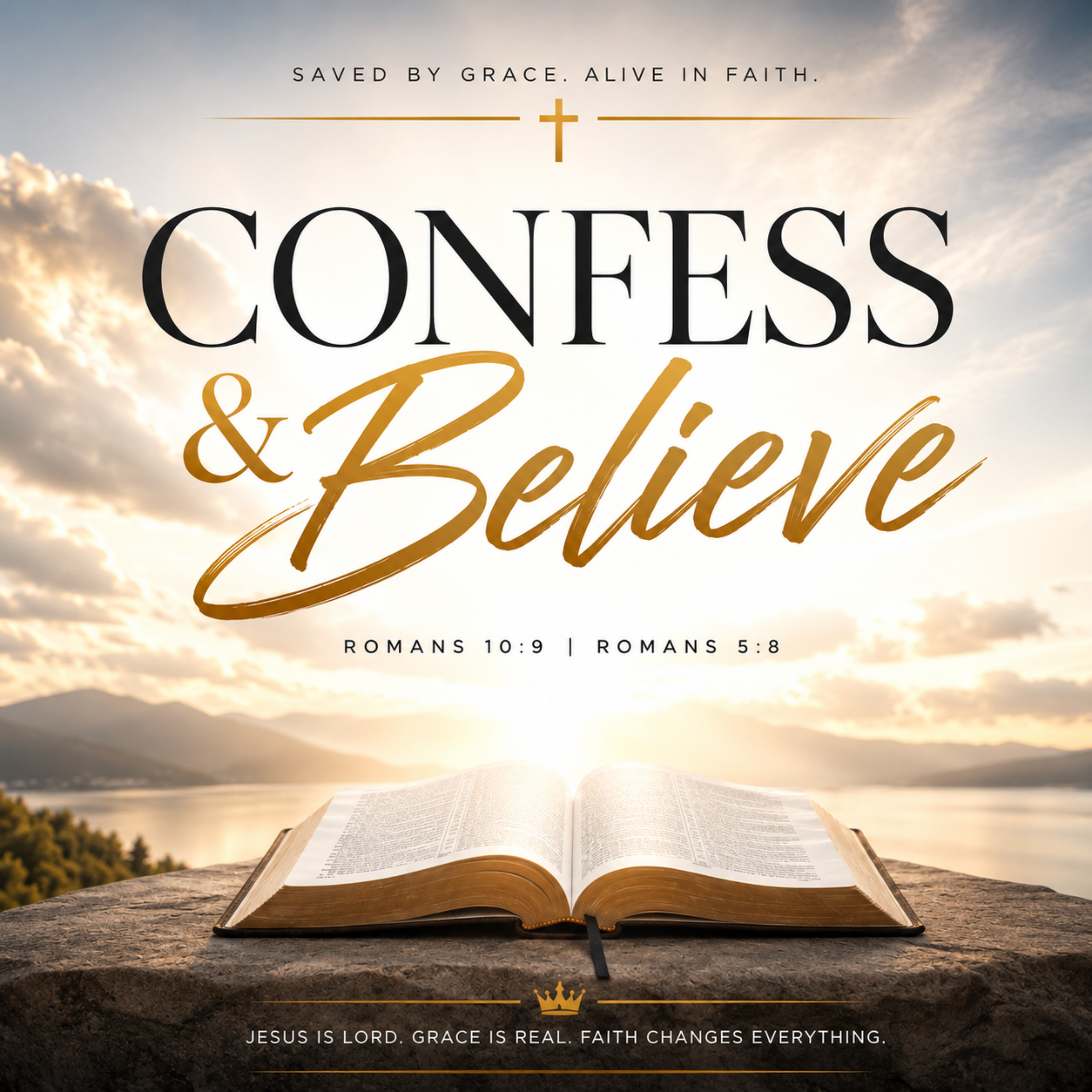 Confess And Believe by Trusting in God Music cover art