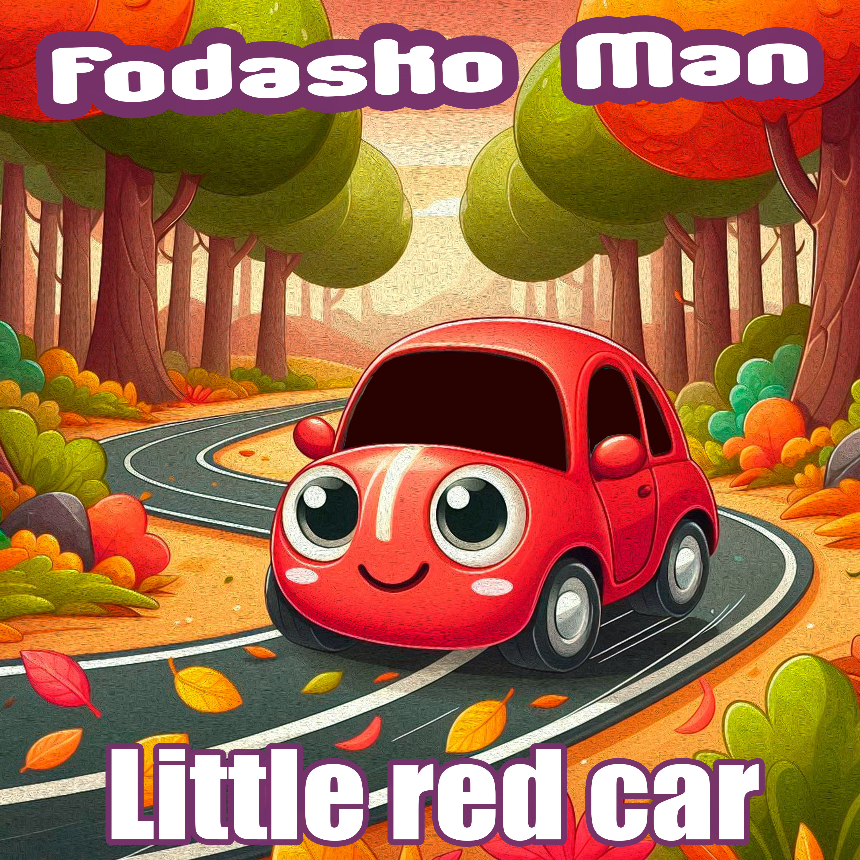 Little red car artwork