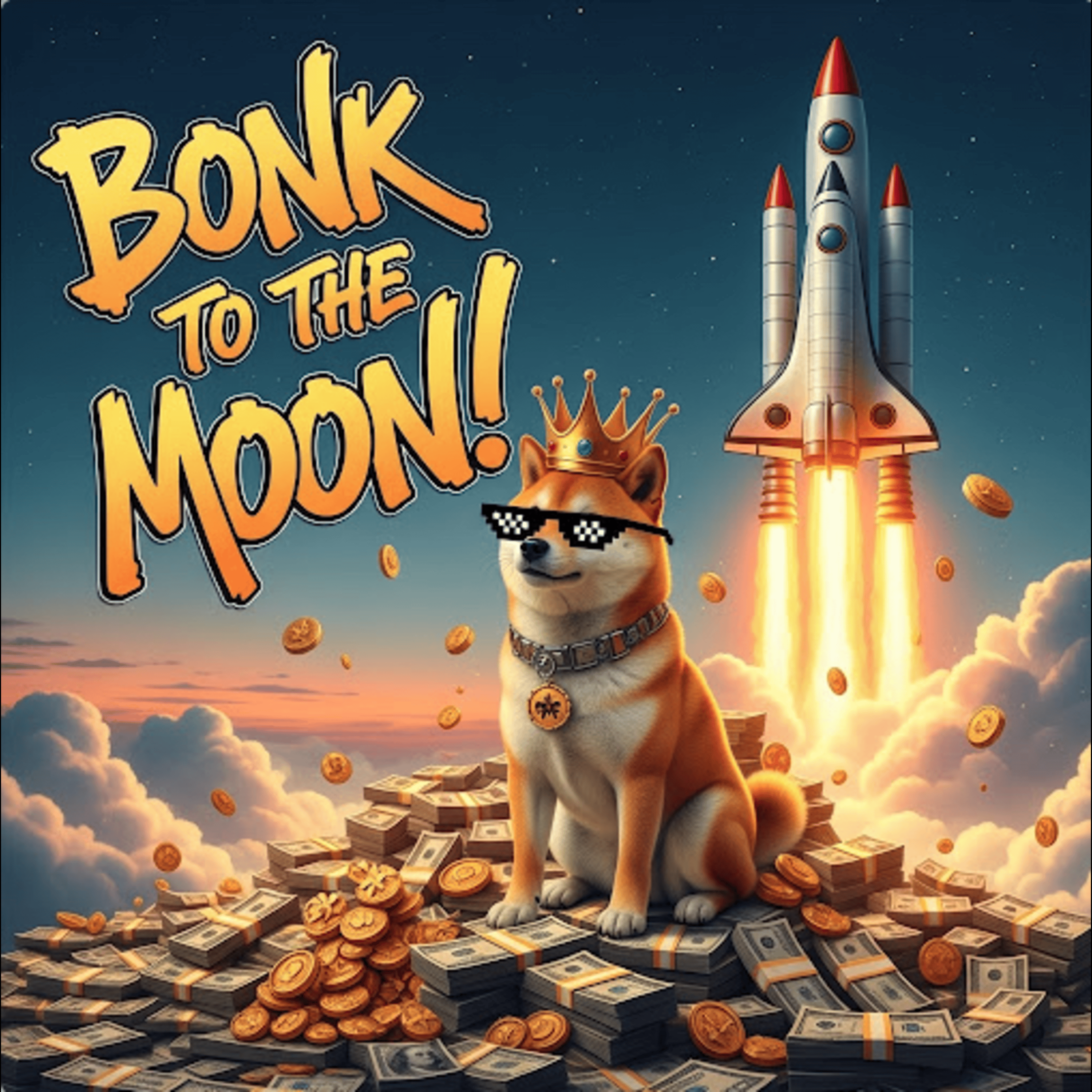 BONK TO THE MOON artwork