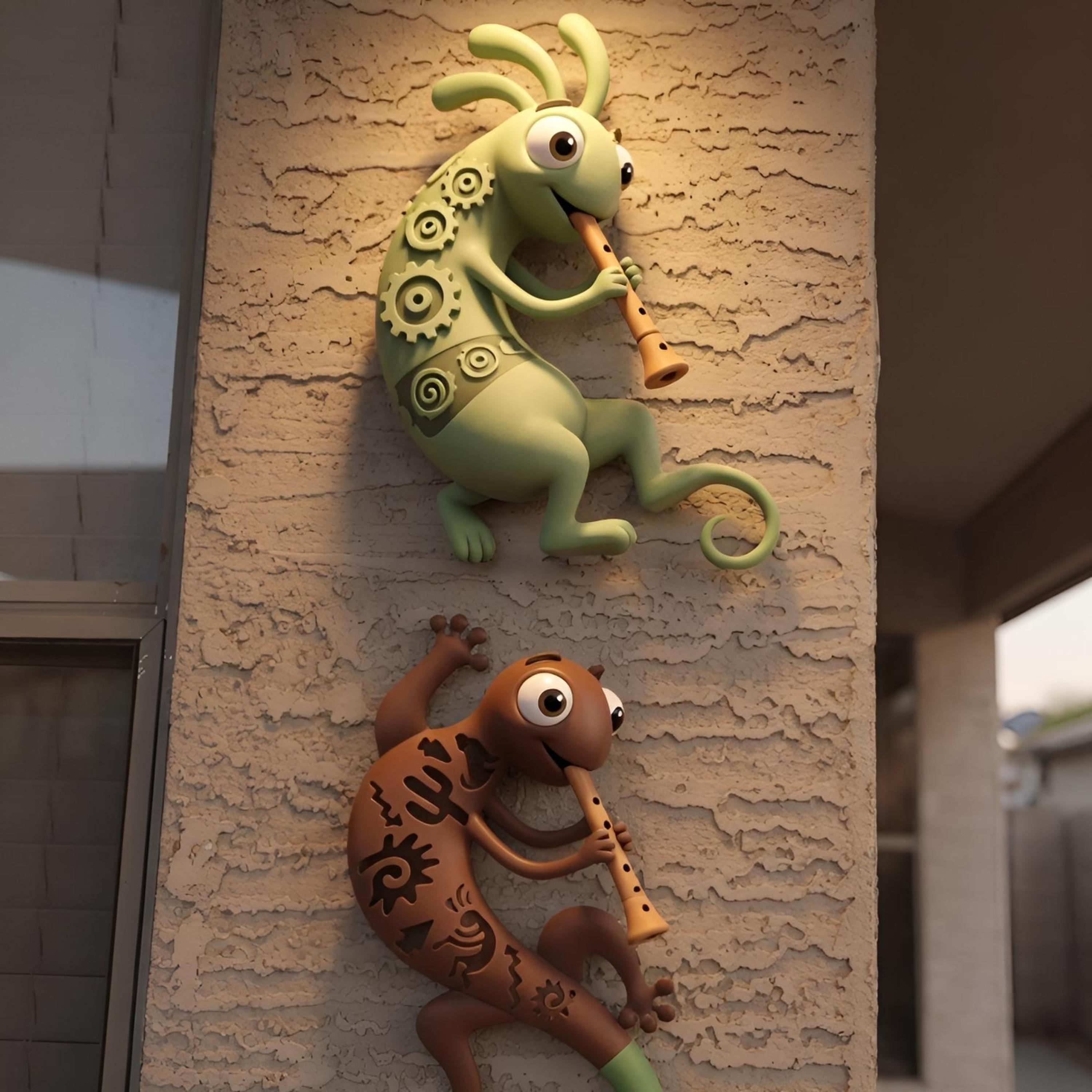 Two Kokopelli's Squeak A Wild Tune by DownBurst Media Kids cover art