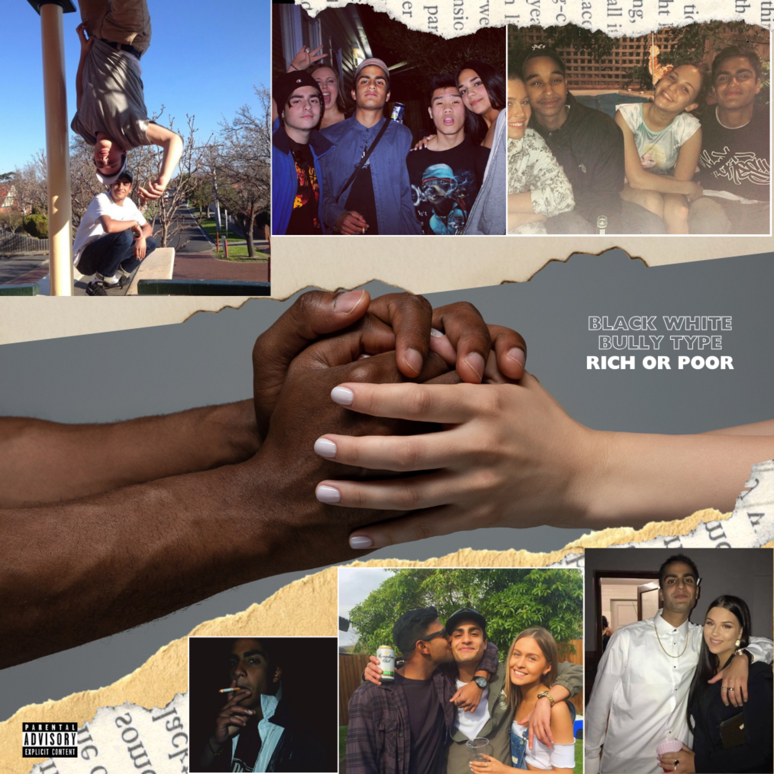 Black White Bully Type Rich Or Poor artwork