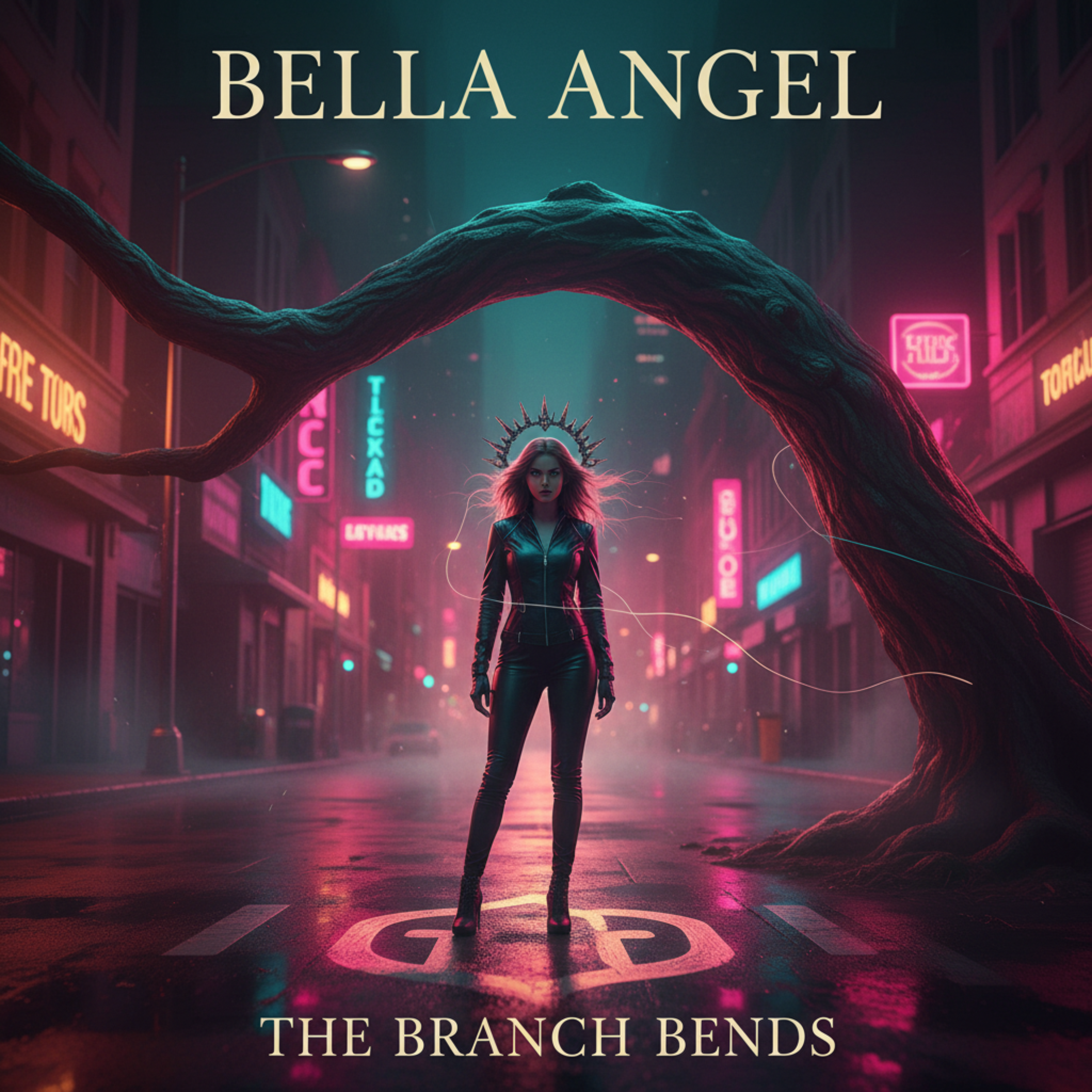 The branch bends artwork