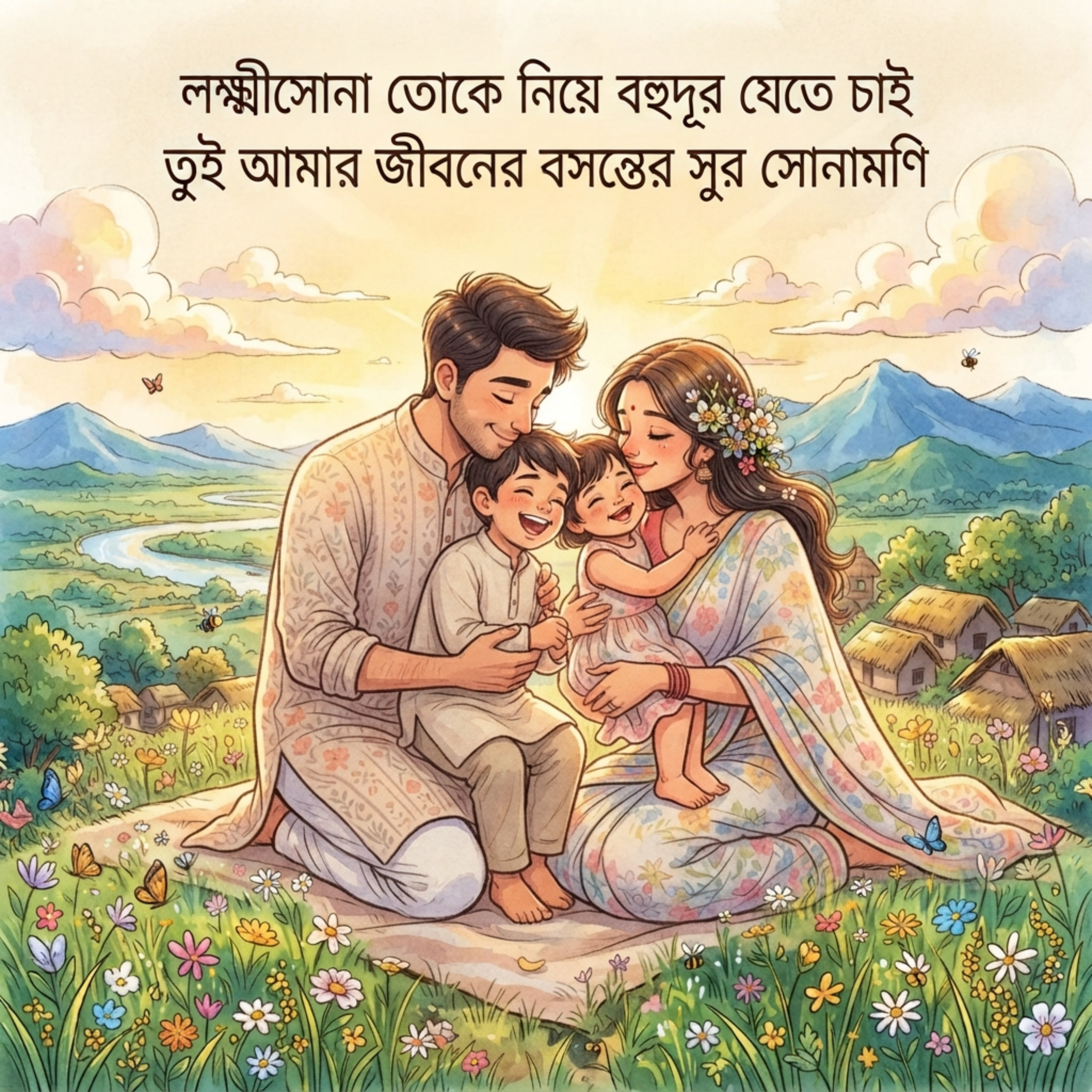 লক্ষ্মীসোনা তোকে নিয়ে বহুদূর যেতে চাই তুই আমার জীবনের বসন্তের সুর সোনামণি (Lokkhi Sona Toke Niye Chai Jete Bohudur Tui Amar Jiboner Bosonter Shur Sunamoni) by Mubin TusHar cover art