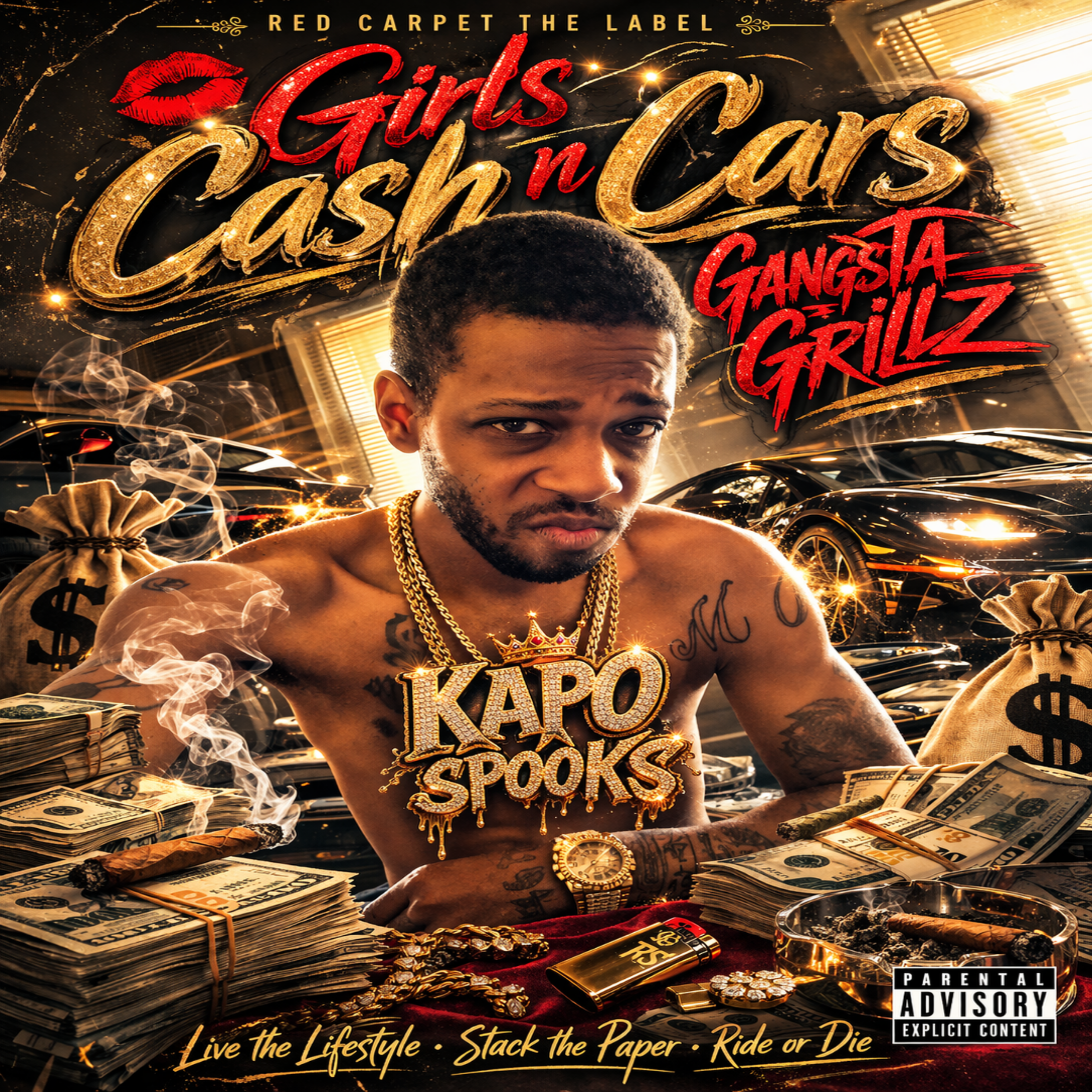 Girls Cash And Cars Gangsta Grillz artwork