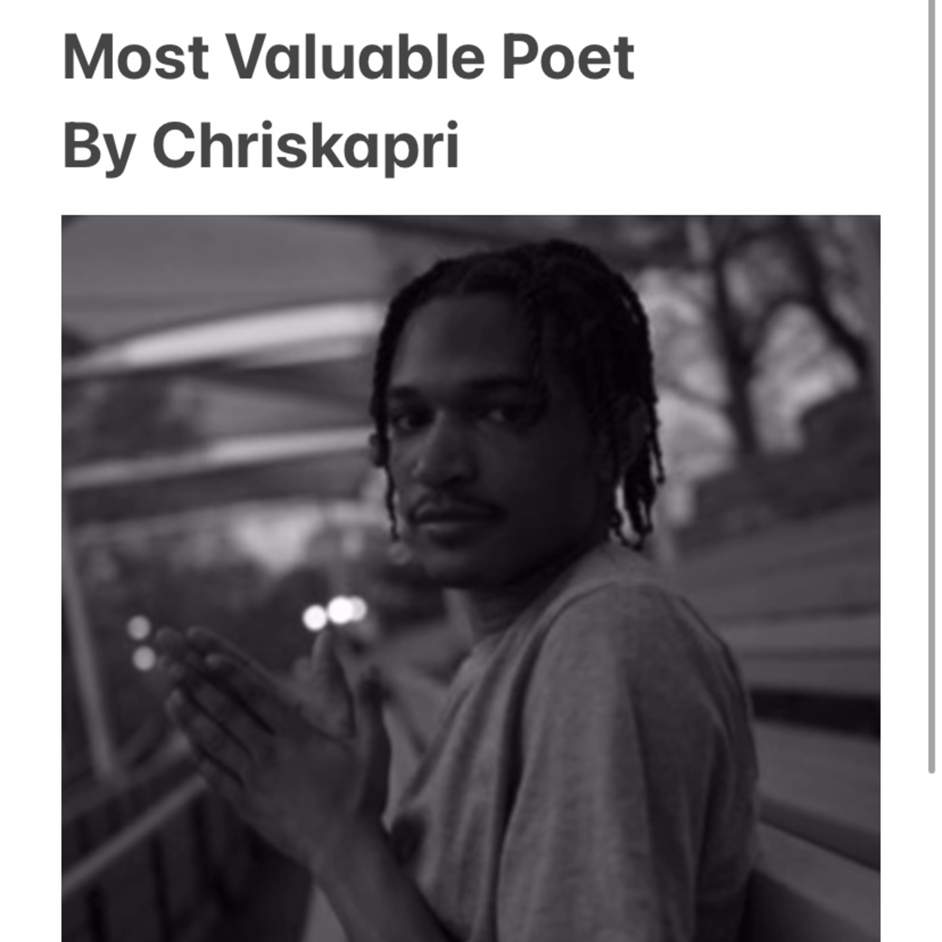 Most Valuable Poet artwork