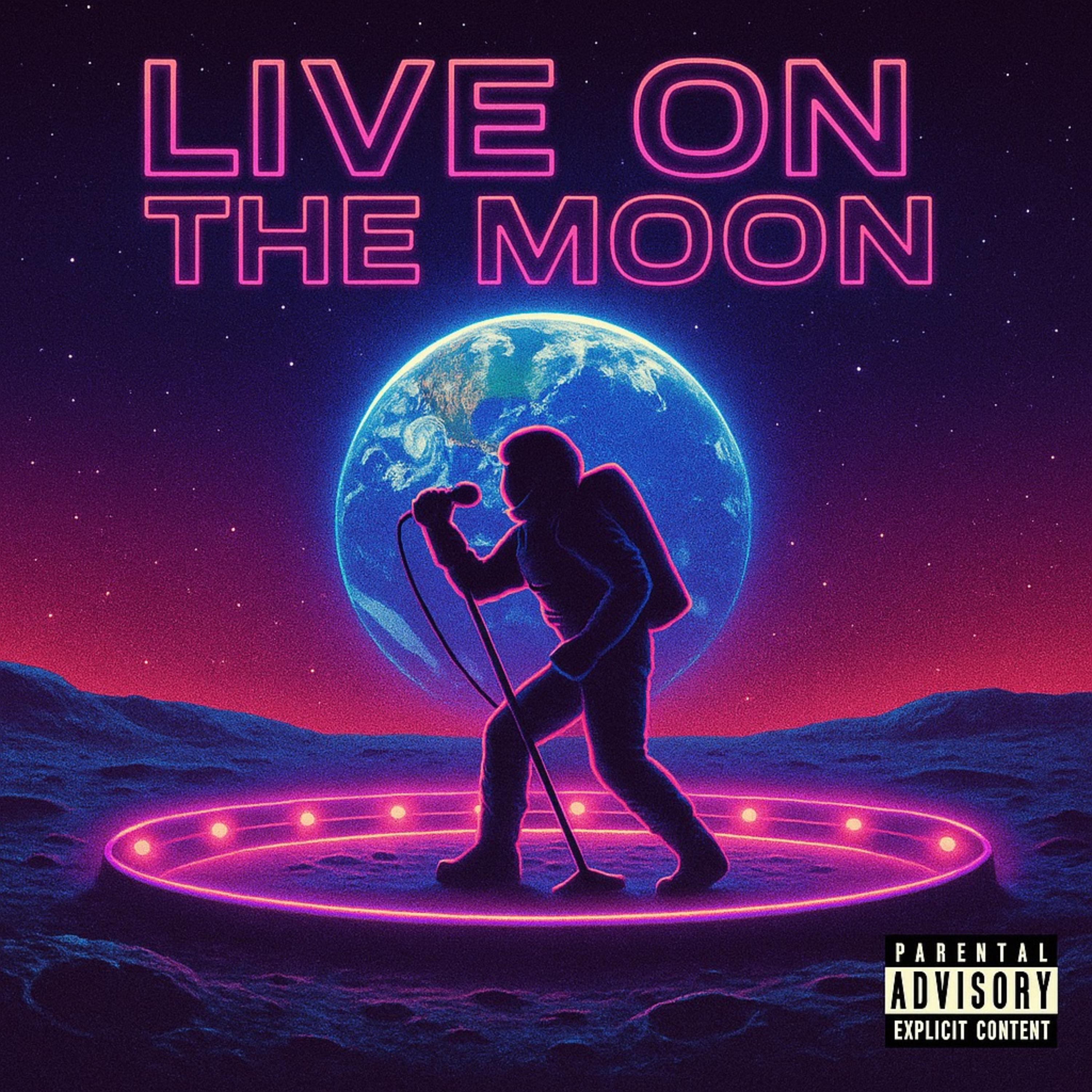 Live on the moon artwork