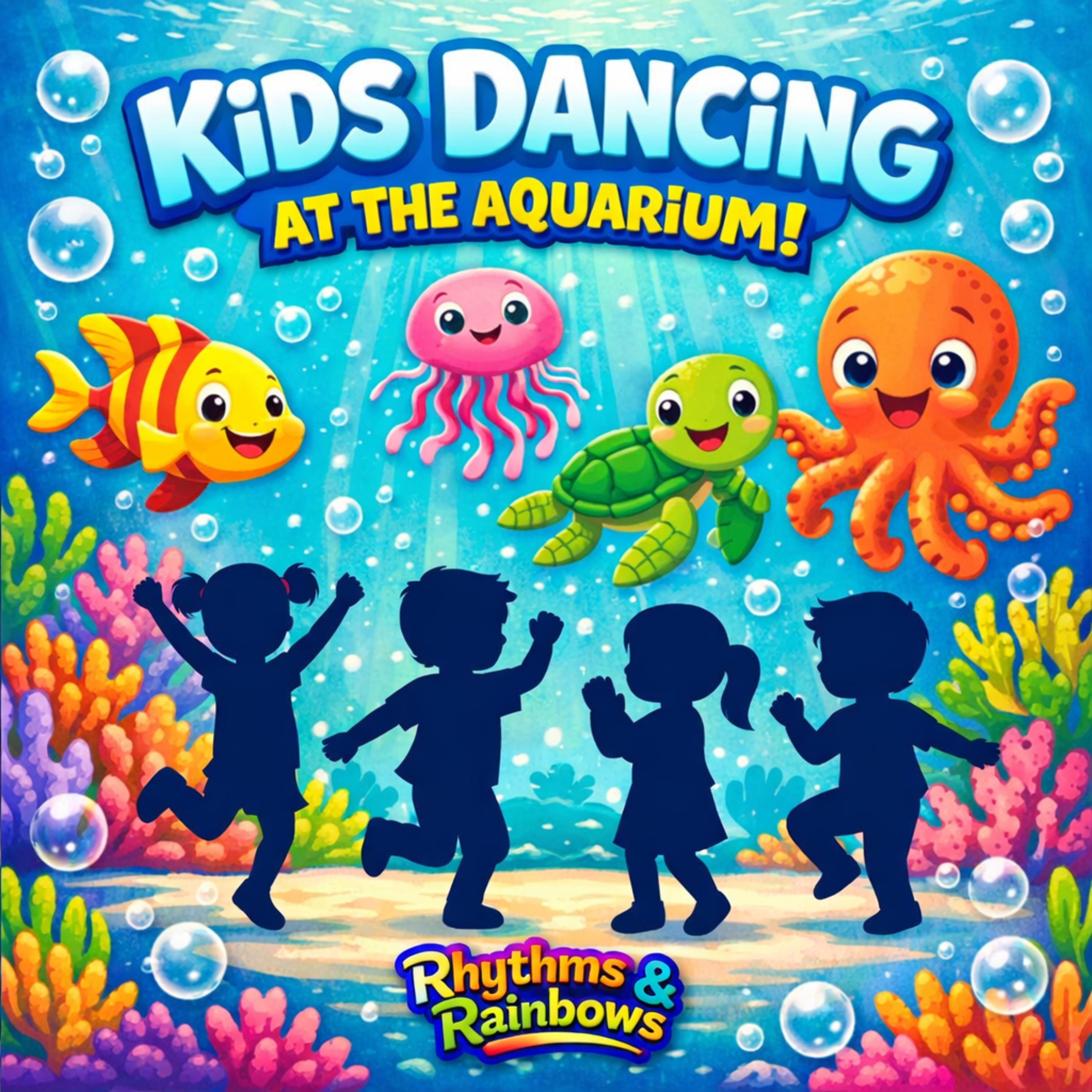 KIDS Dancing At The AQUARIUM artwork