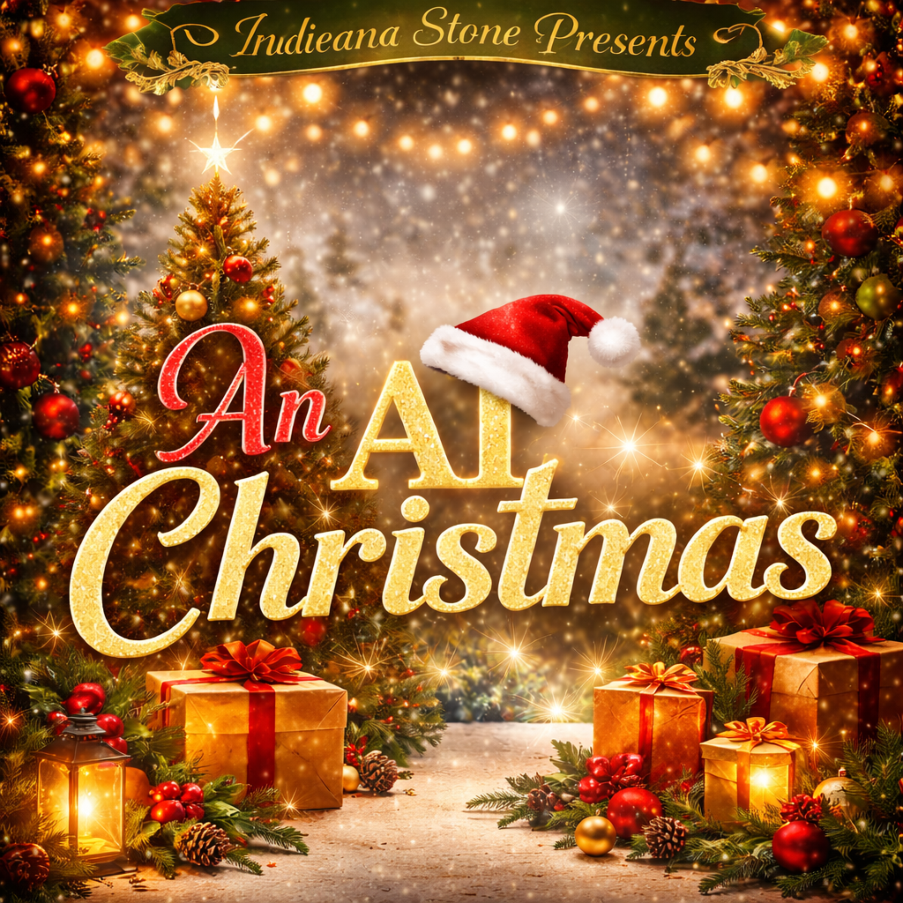 An AI Christmas artwork