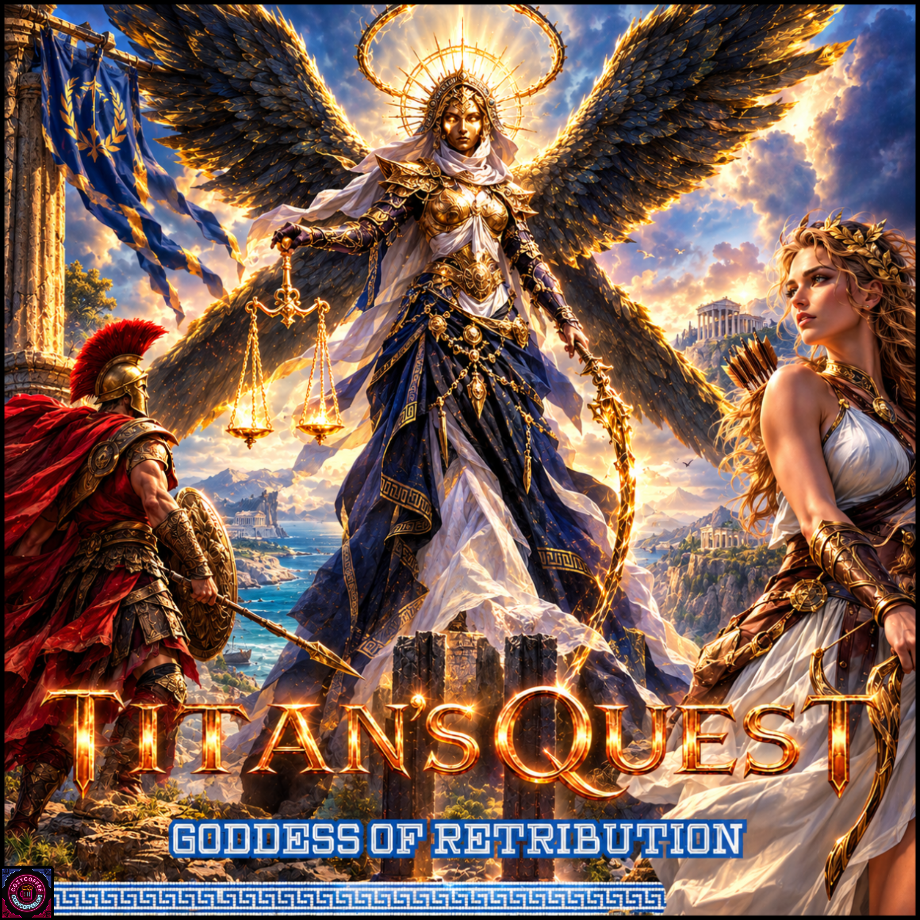 Titan's Quest II Goddess of Retribution Soundtrack by CozyCoffeeLofi cover art