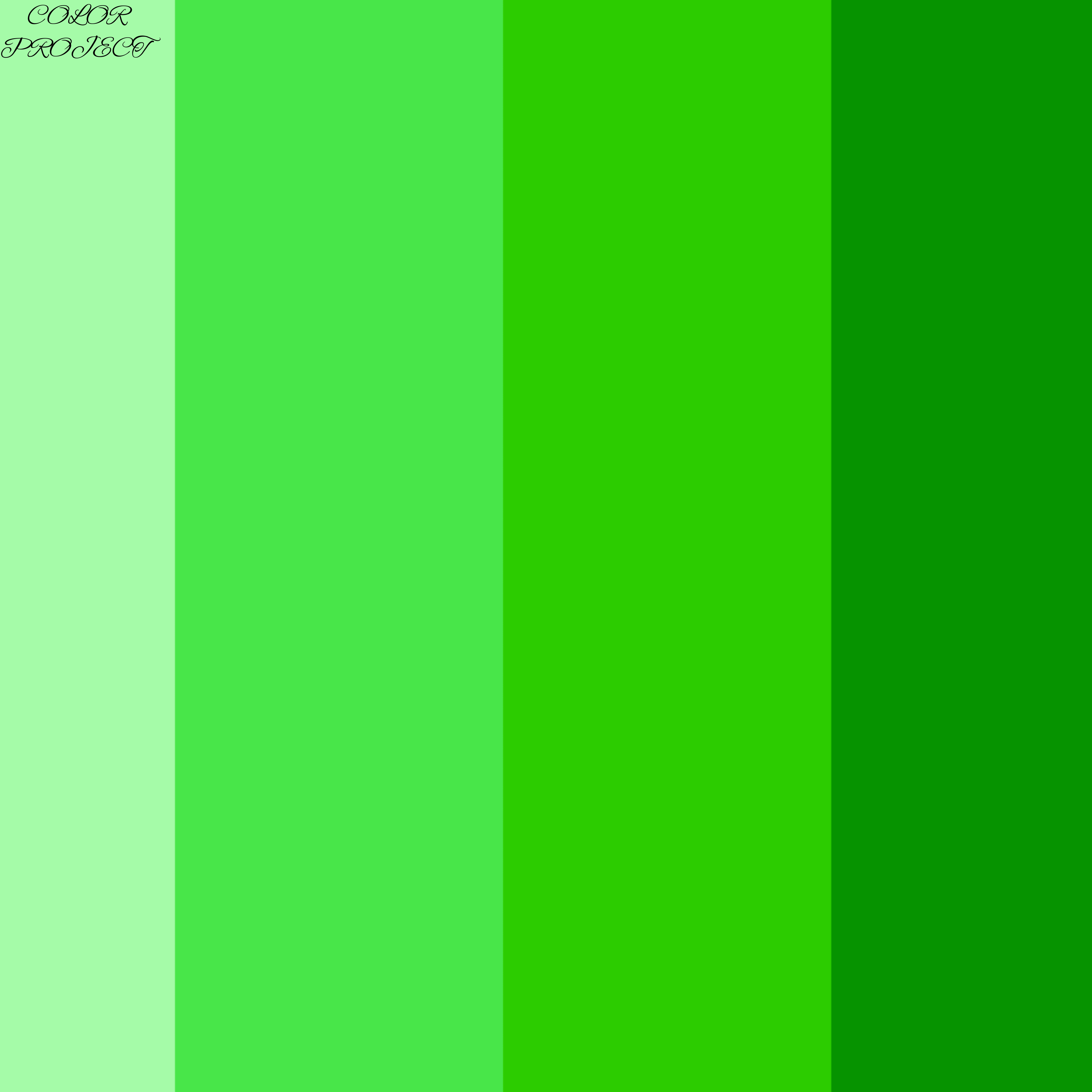 COLOR PROJECT: GREEN artwork