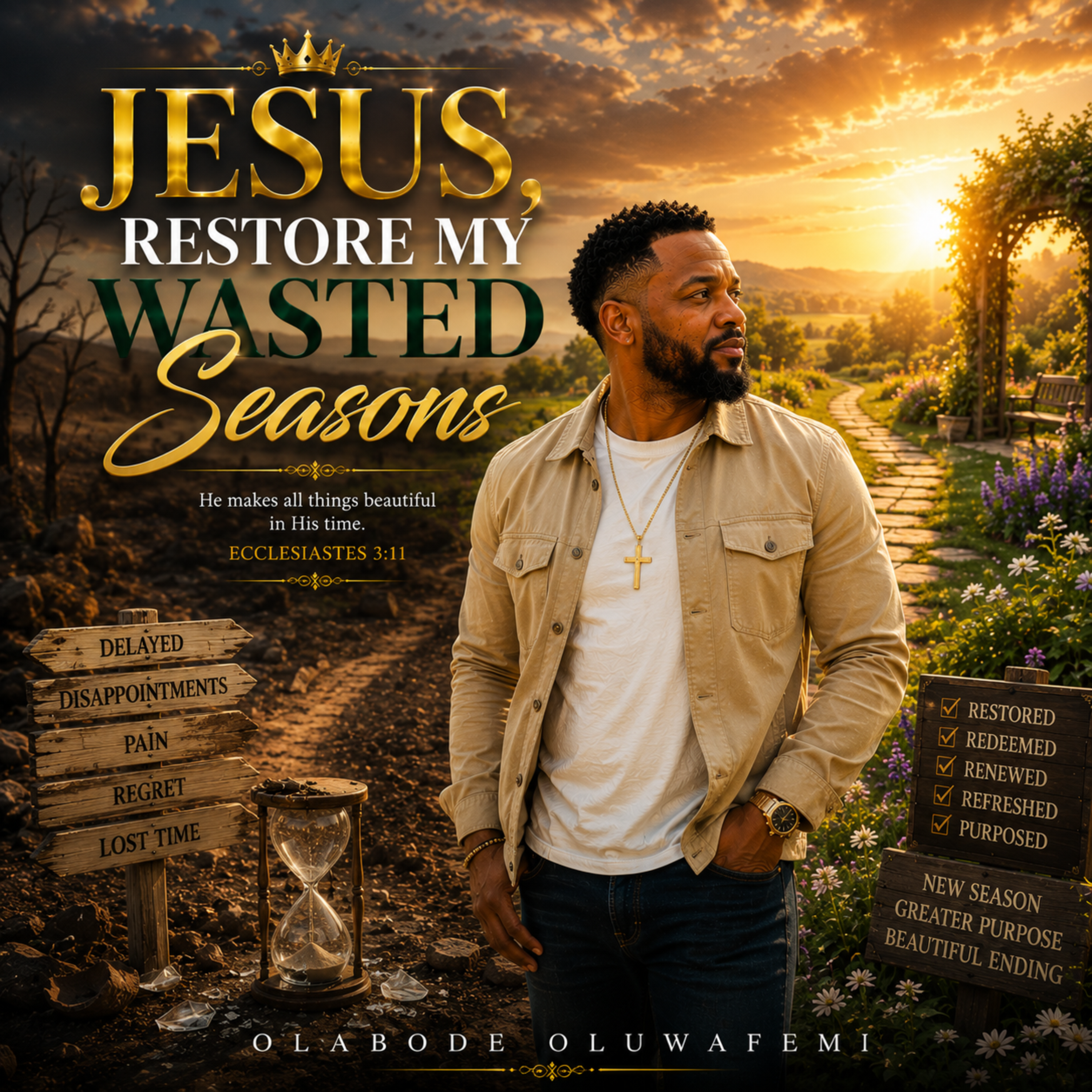 Jesus, Restore My Wasted Seasons by olabode oluwafemi cover art