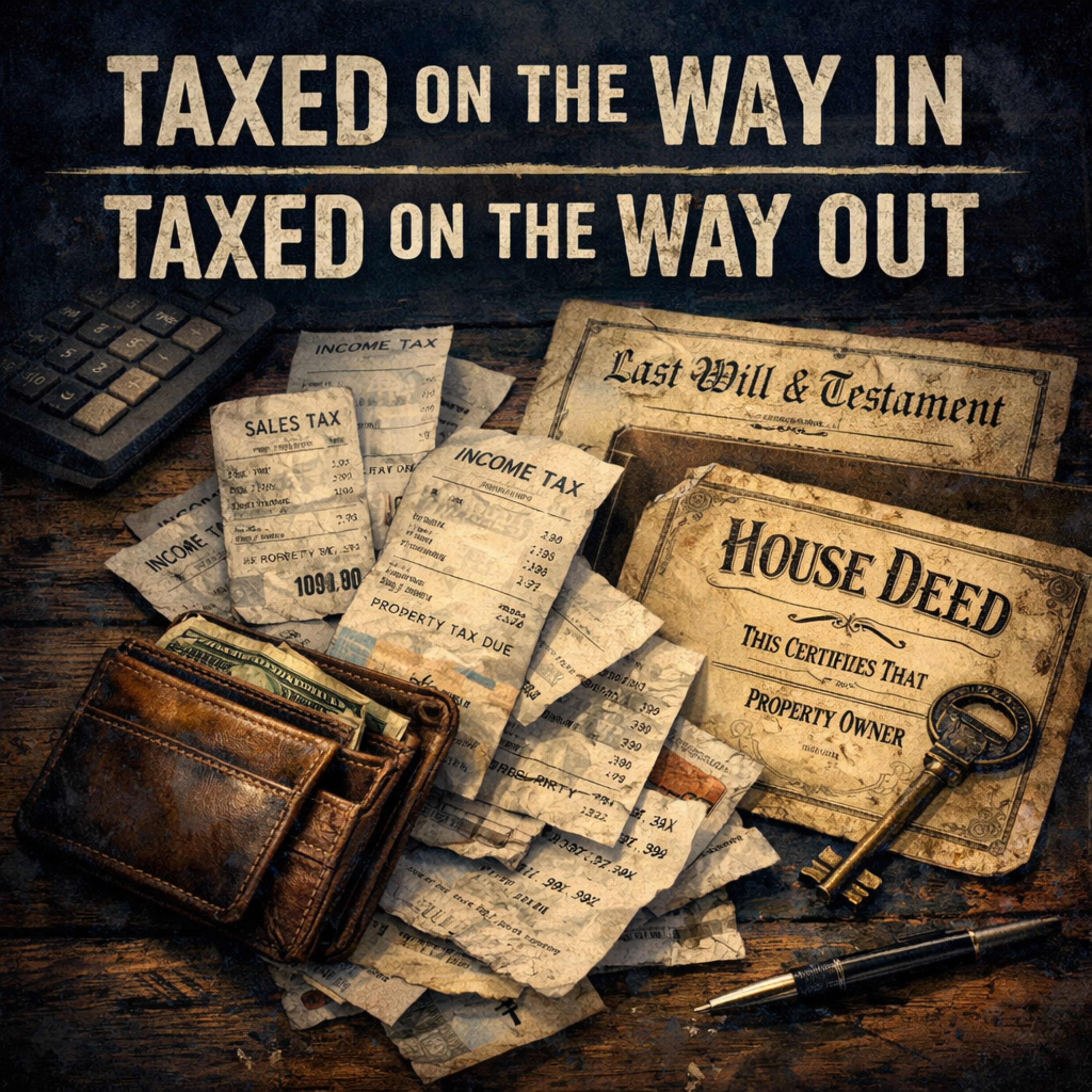 Taxed On The Way In, Taxed On The Way Out artwork