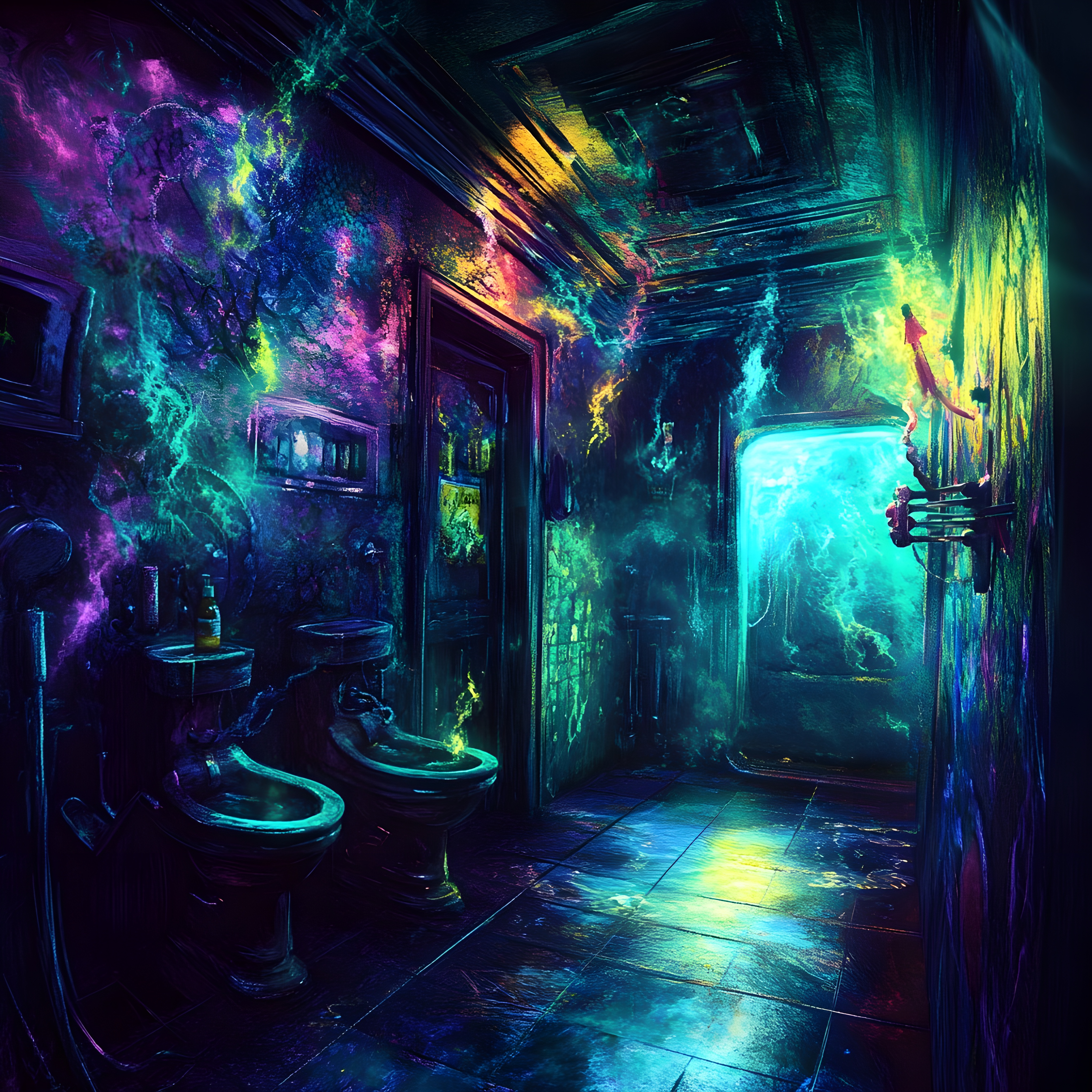 GOD IN THE STALL artwork