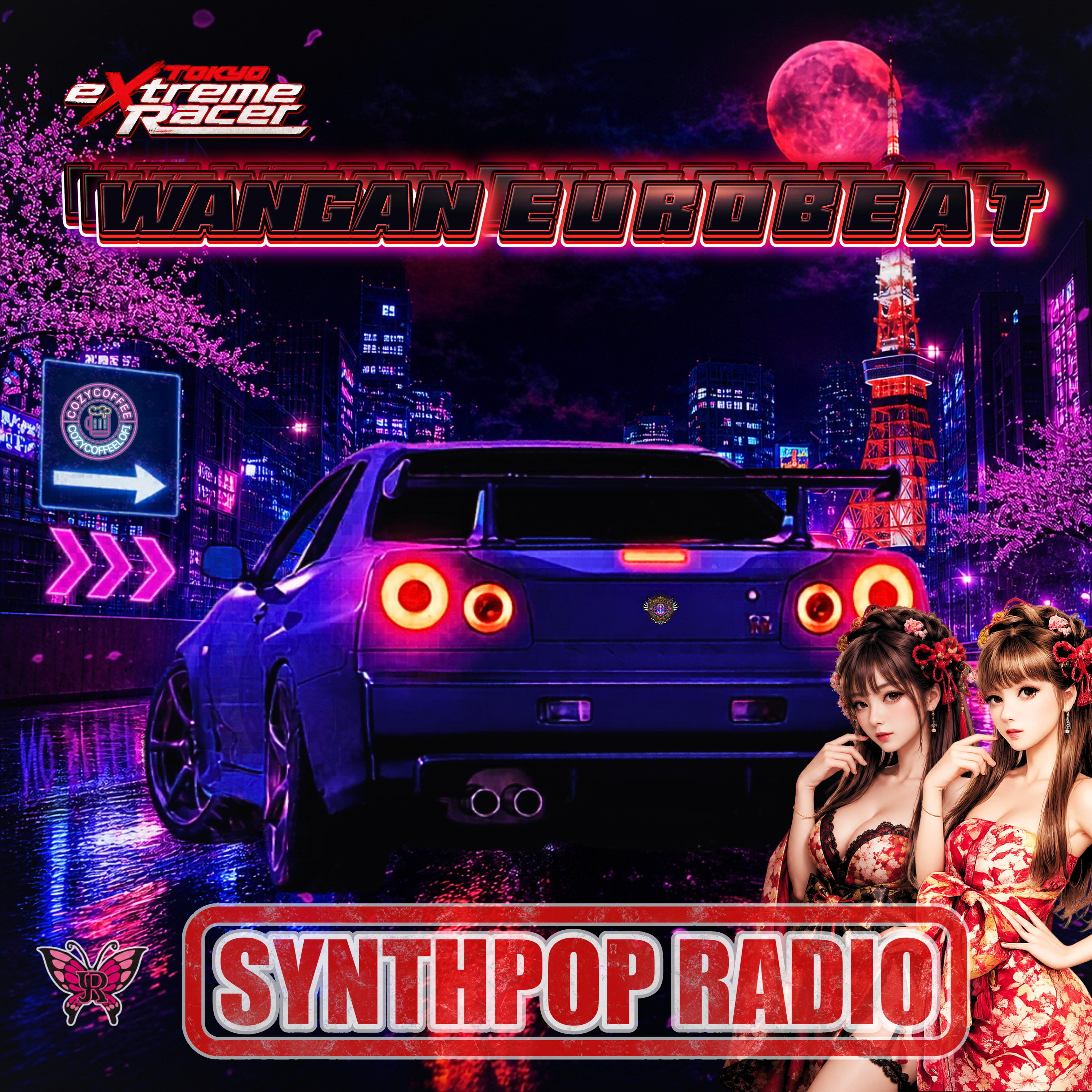 Tokyo eXtreme Racer (Wangan Eurobeat x Synthpop Radio) by CozyCoffeeLofi cover art