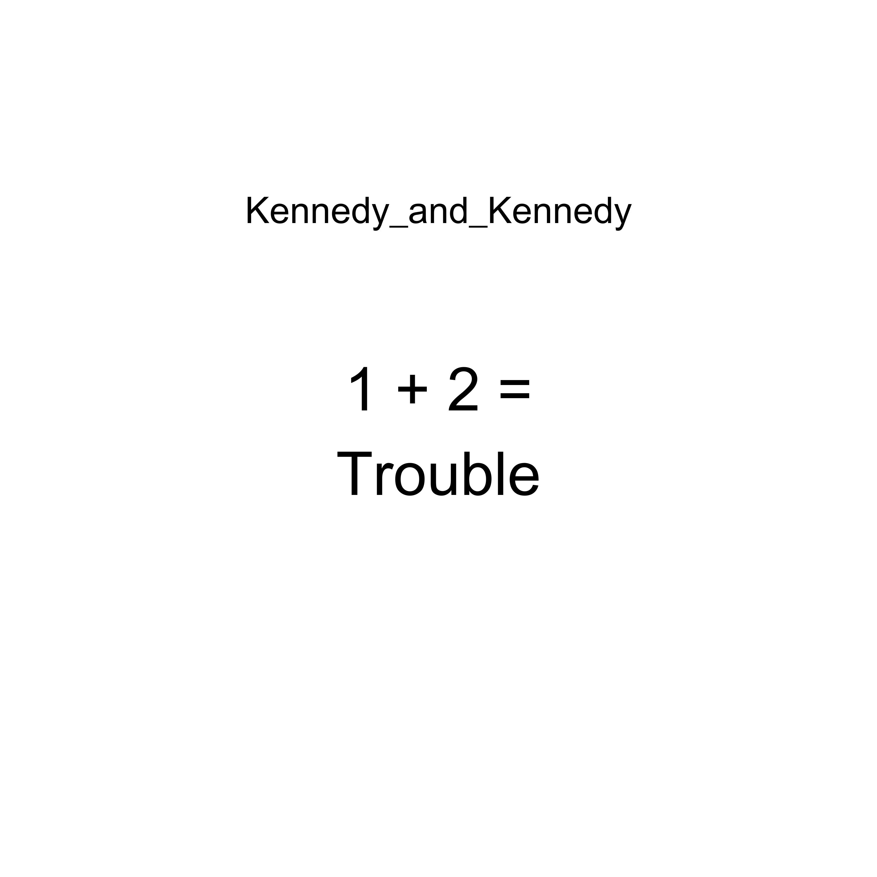 1 + 2 = Trouble by Kennedy_and_Kennedy cover art